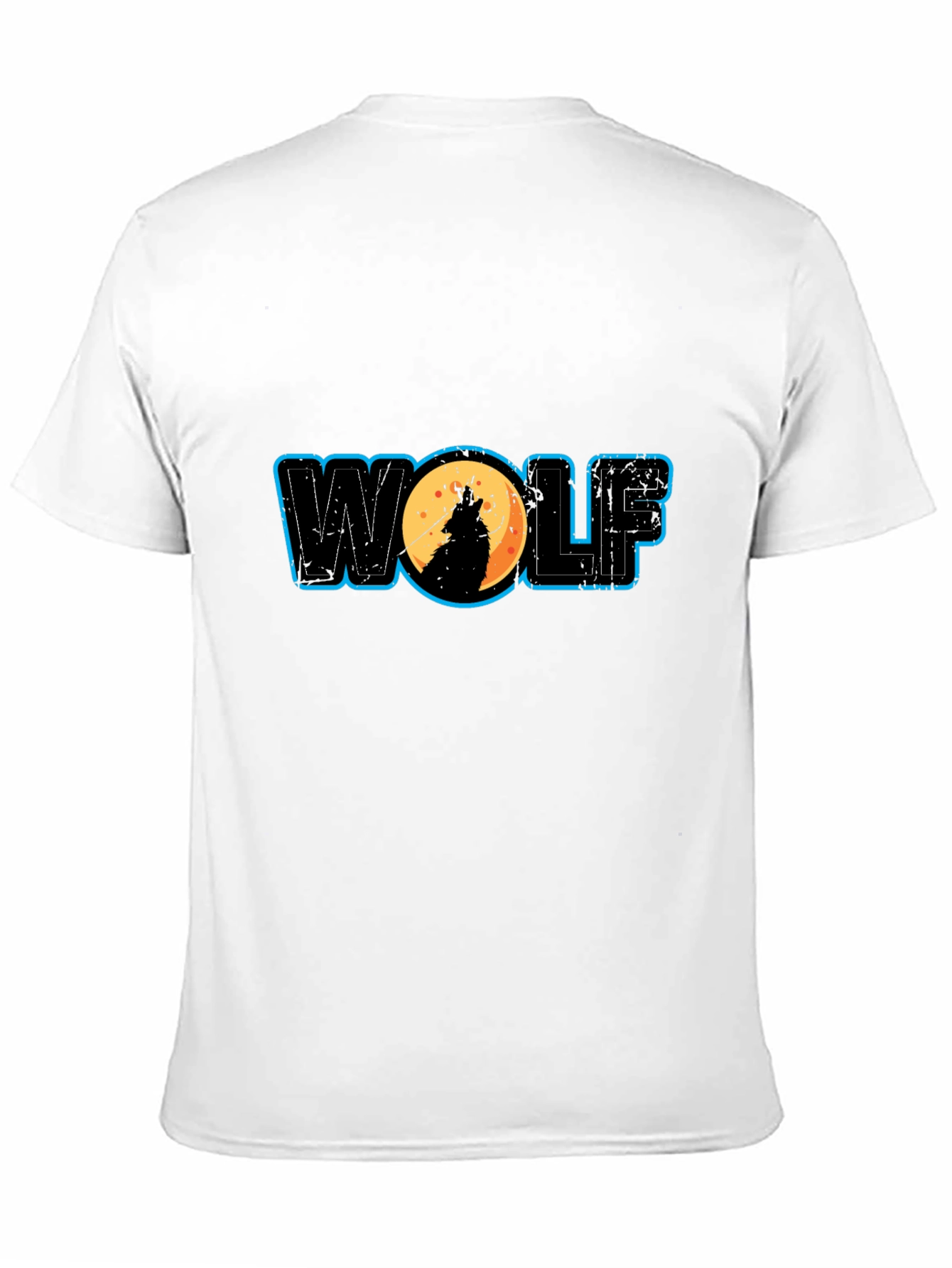 Wolf Howling Moon Graphic Tee - Black