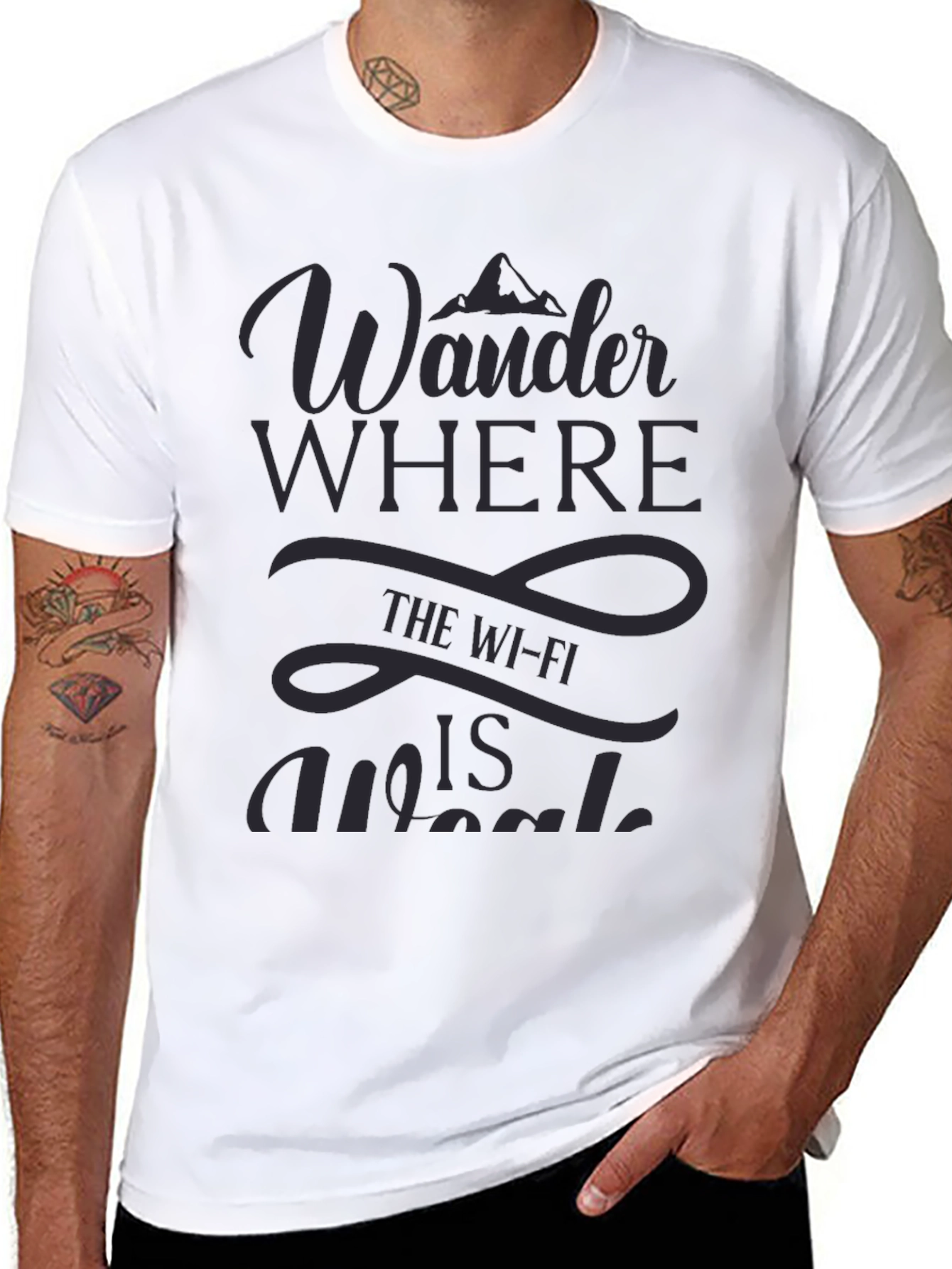 Wander Where Wi-Fi is Weak Graphic T-Shirt