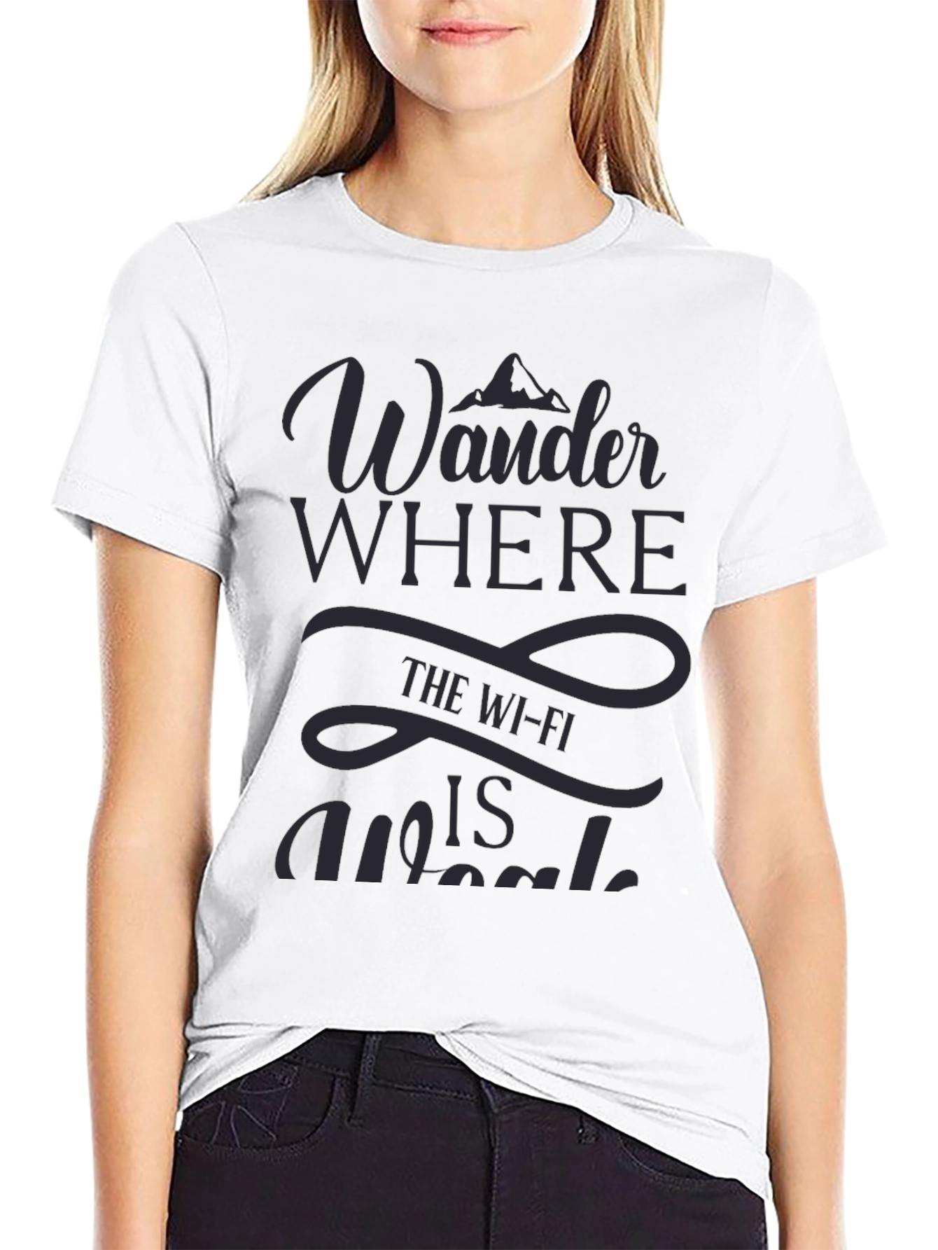 Wander Where Wi-Fi is Weak Graphic T-Shirt