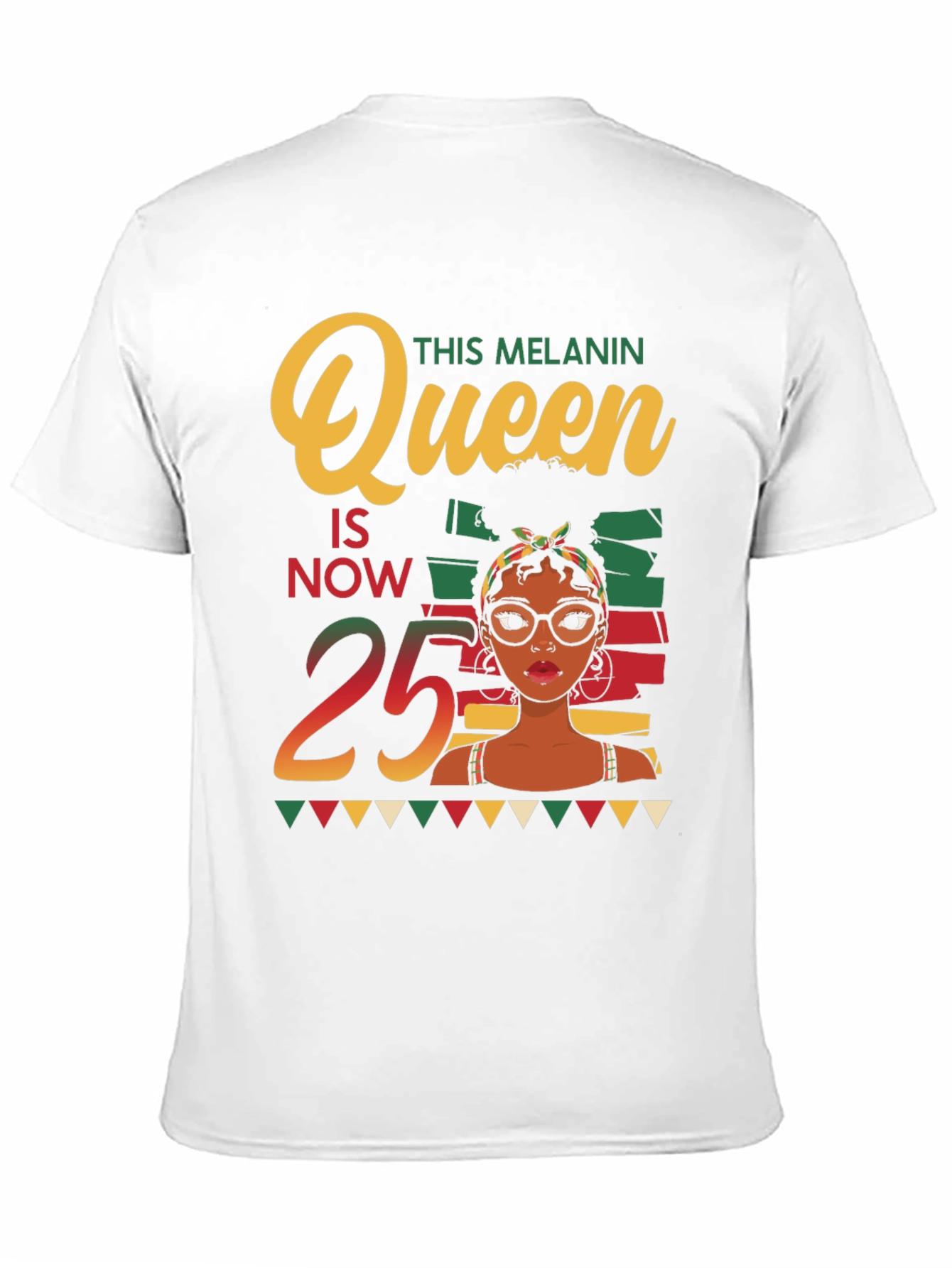 Melanin Queen 25th Birthday T-Shirt