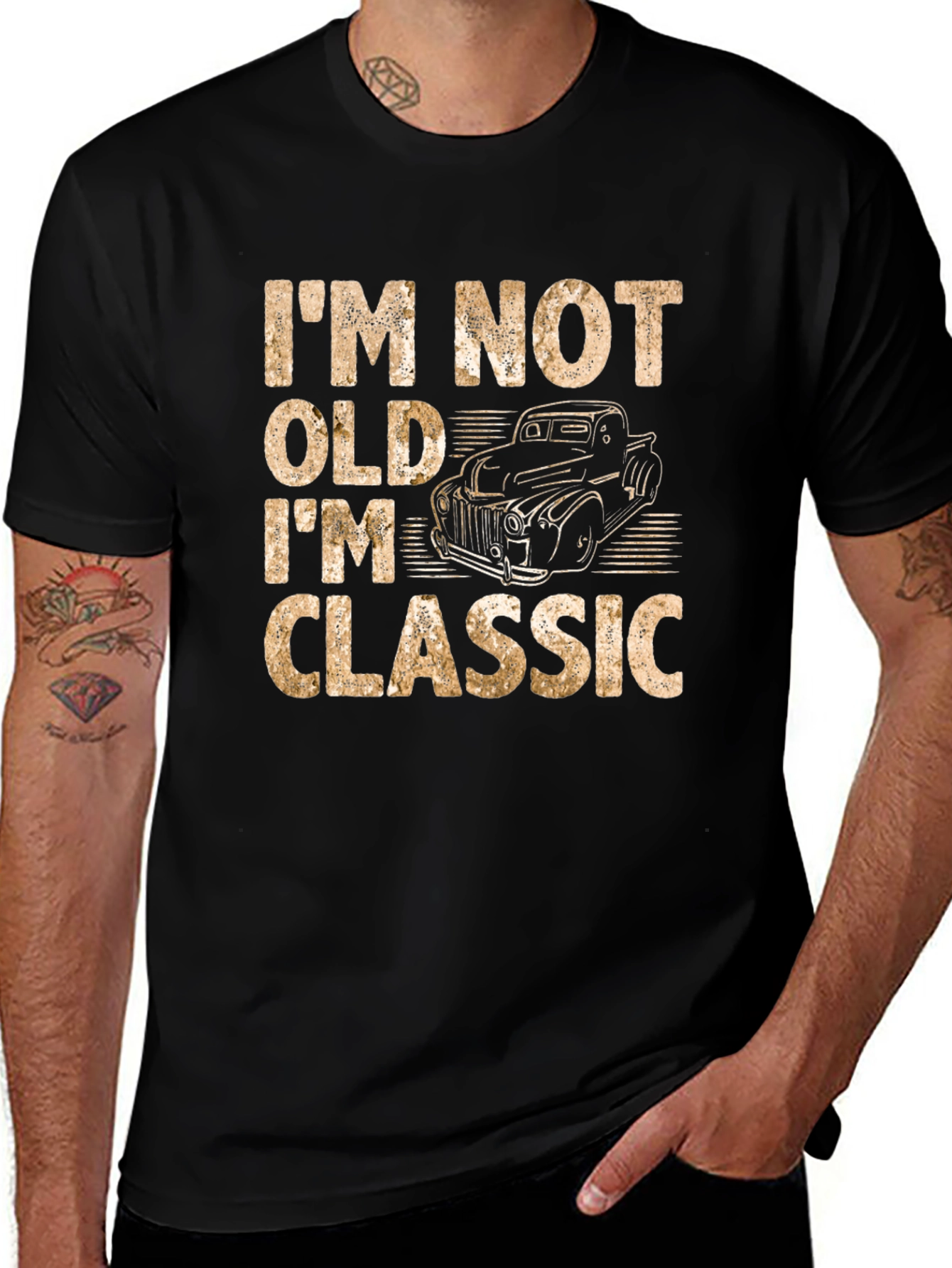 Im Not Old Im Classic Mens Black T-Shirt