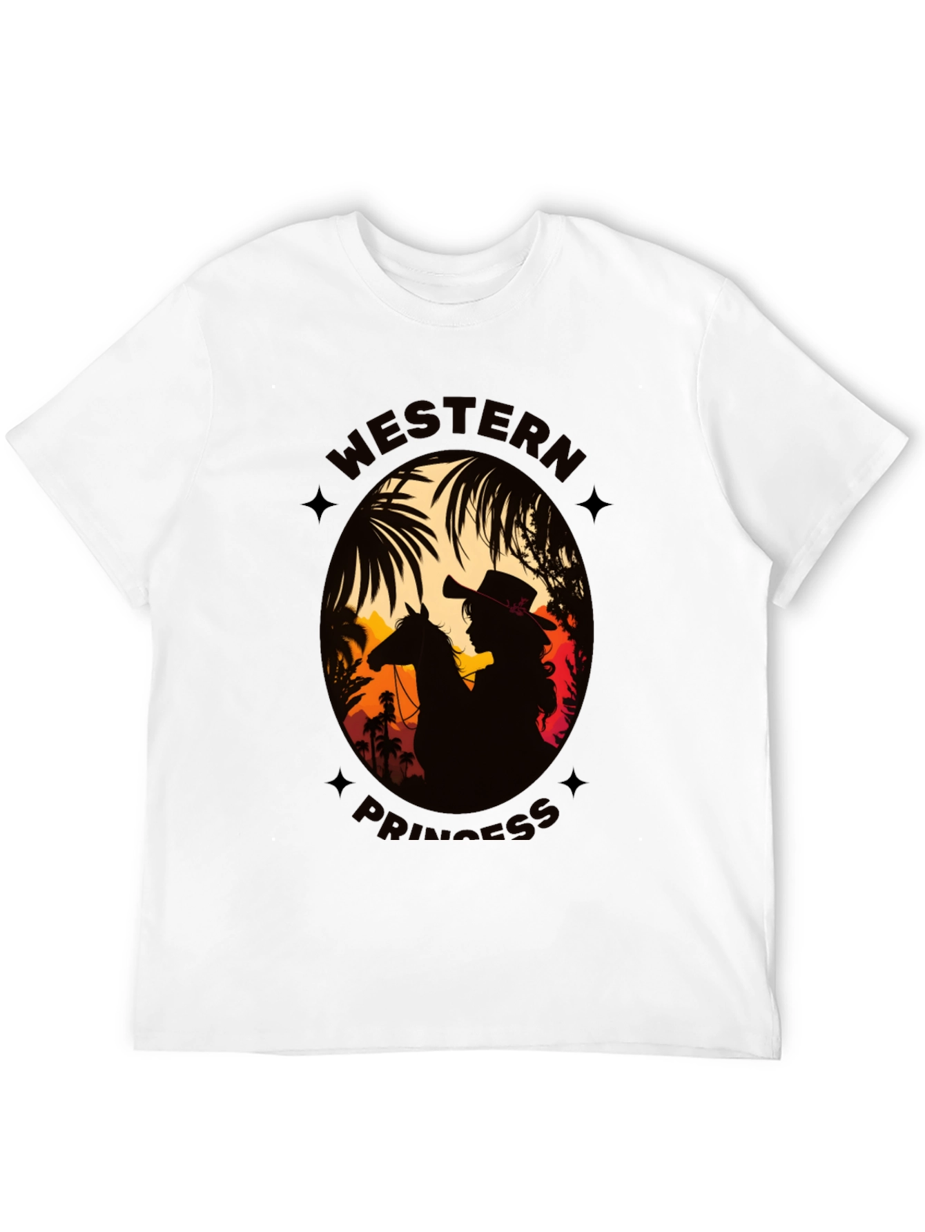 Western Princess Graphic T-Shirt - Cowboy Cowgirl Style