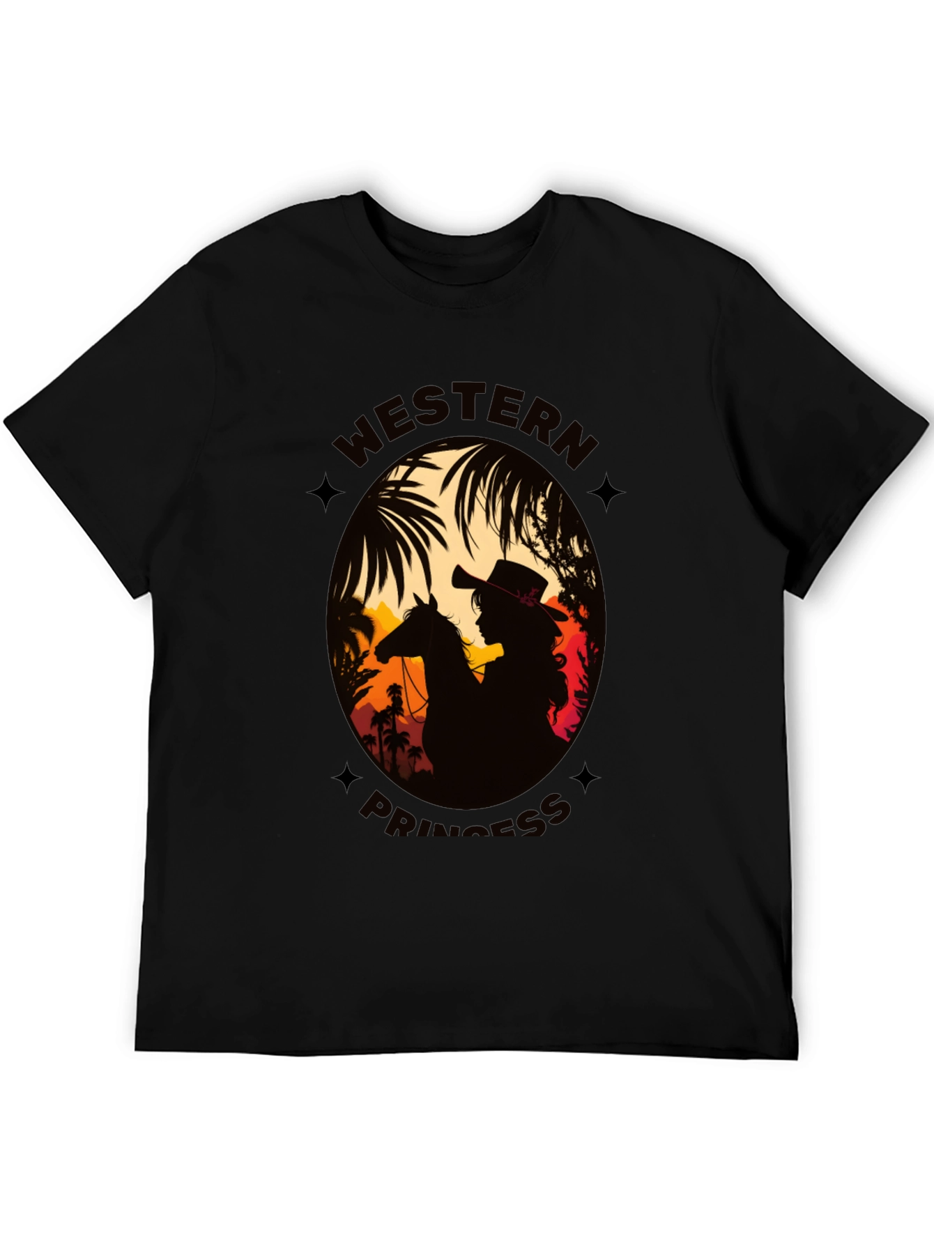 Western Princess Graphic T-Shirt - Cowboy Cowgirl Style