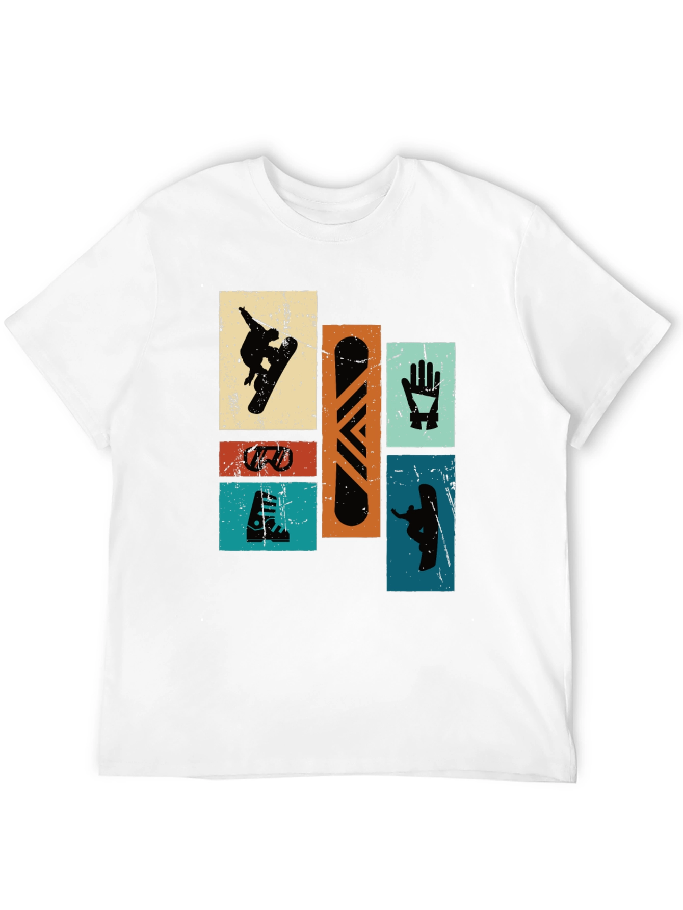 Retro Snowboarder T-Shirt - Black Graphic Tee