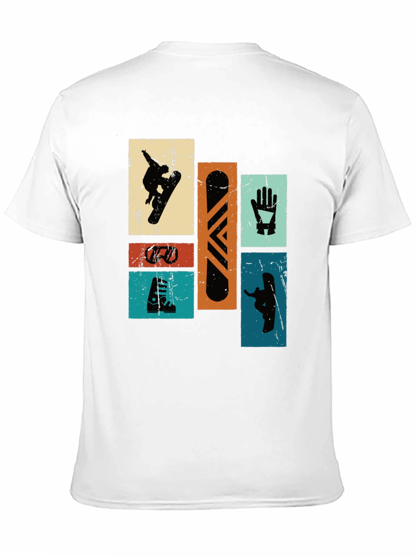 Retro Snowboarder T-Shirt - Black Graphic Tee