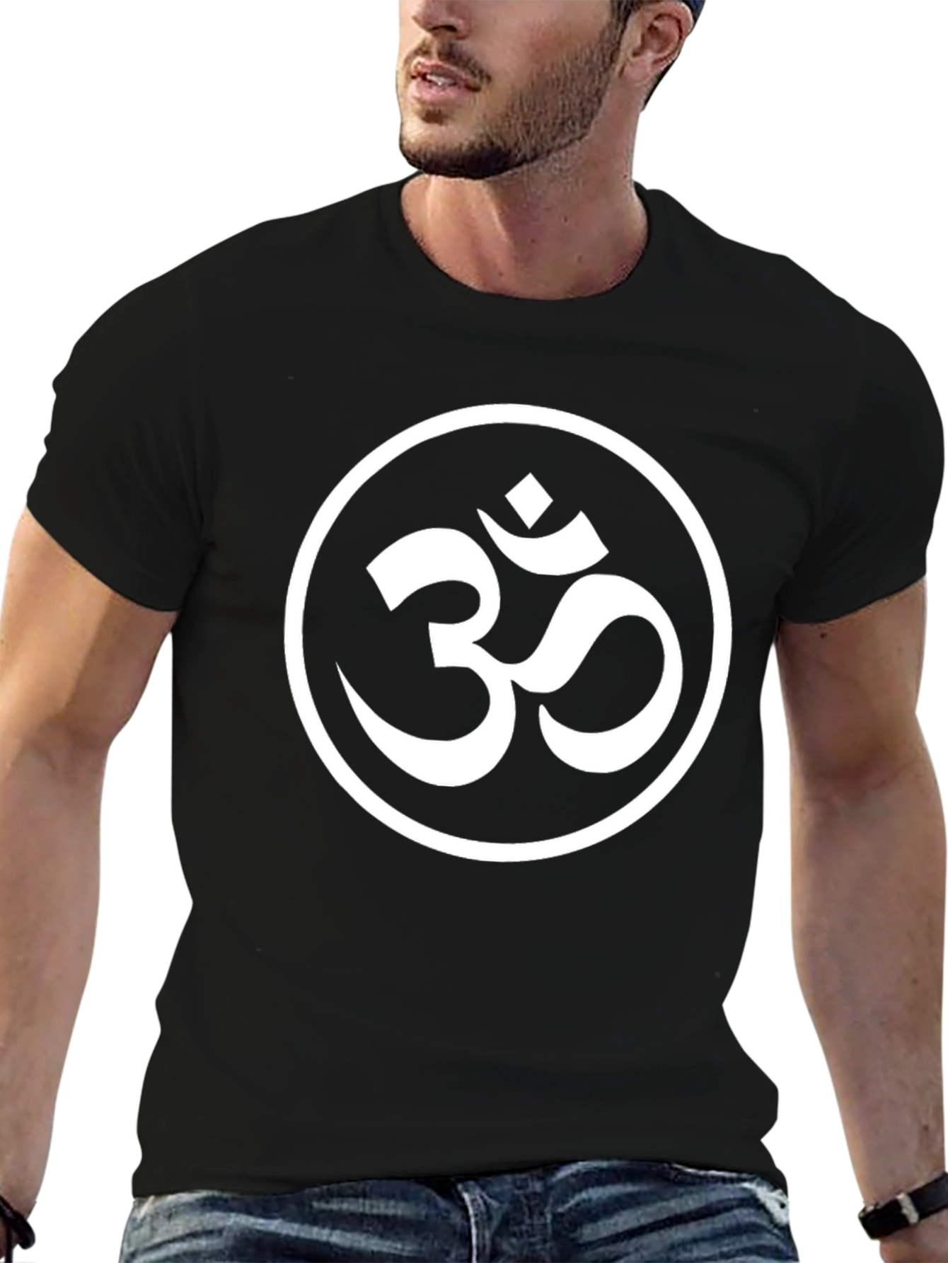 Om Symbol Graphic Tee - Black