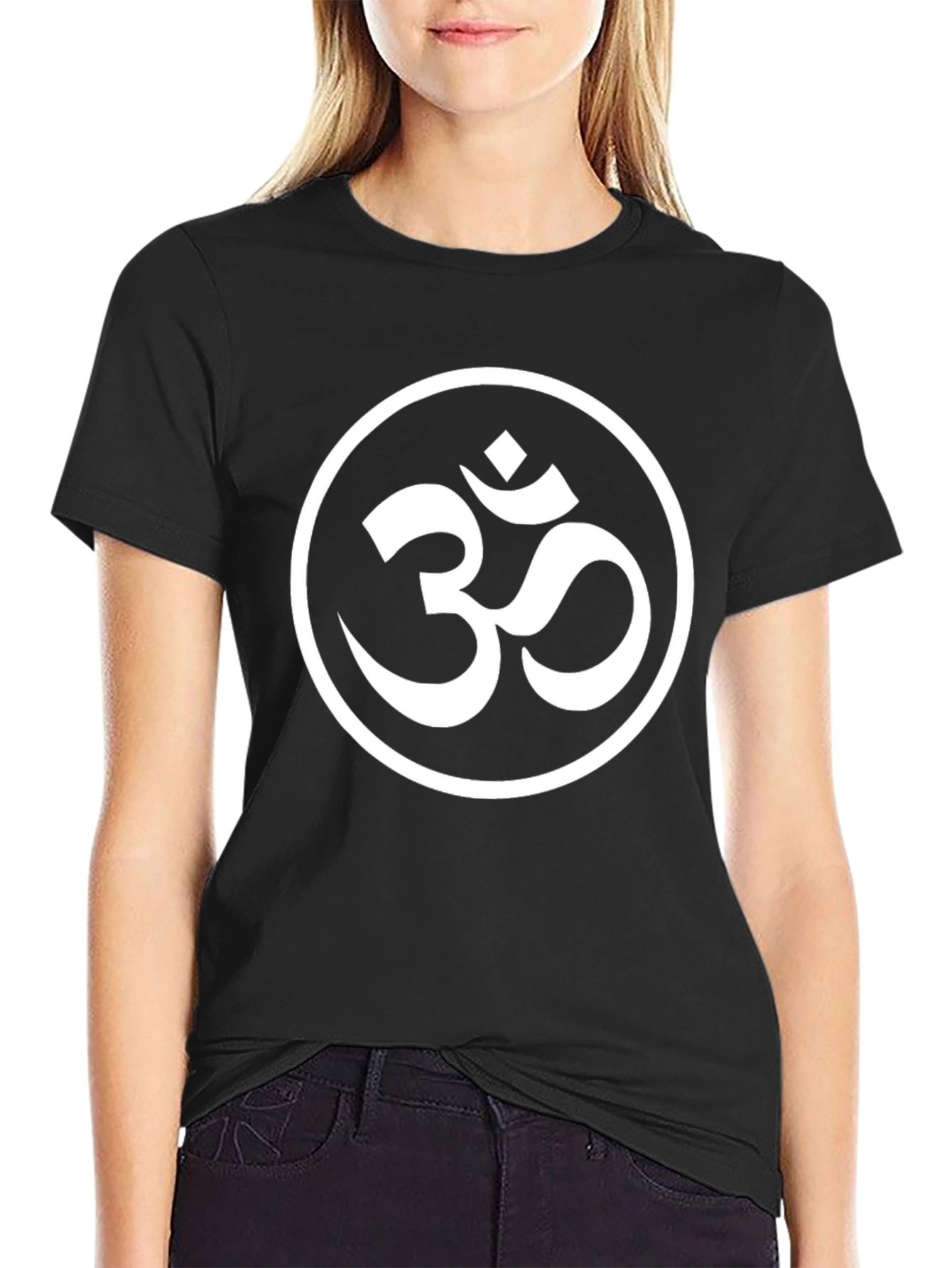 Om Symbol Graphic Tee - Black