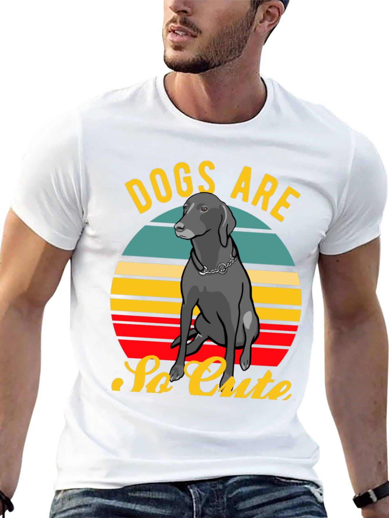 Dogs Are So Cute Retro Style T-Shirt