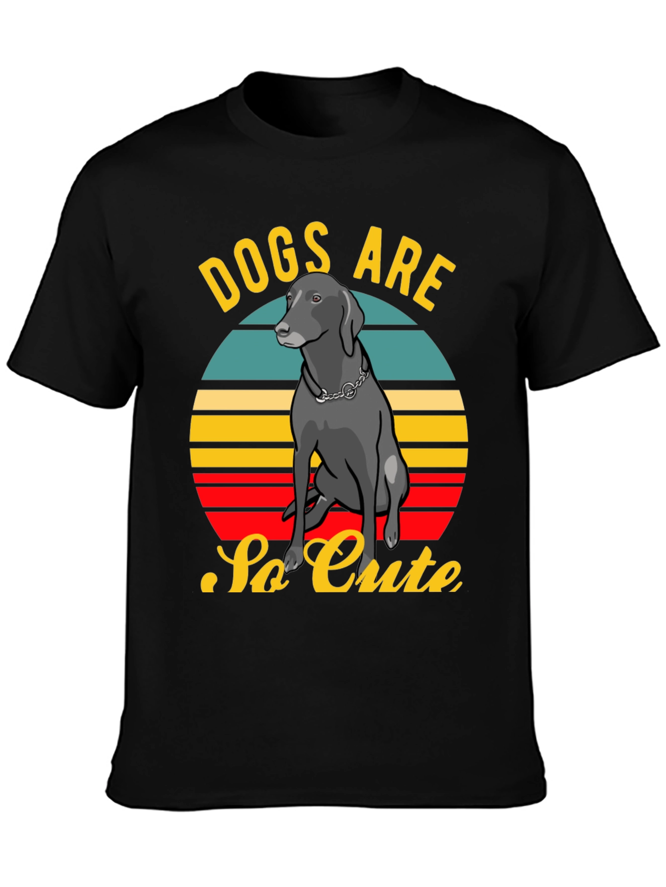 Dogs Are So Cute Retro Style T-Shirt