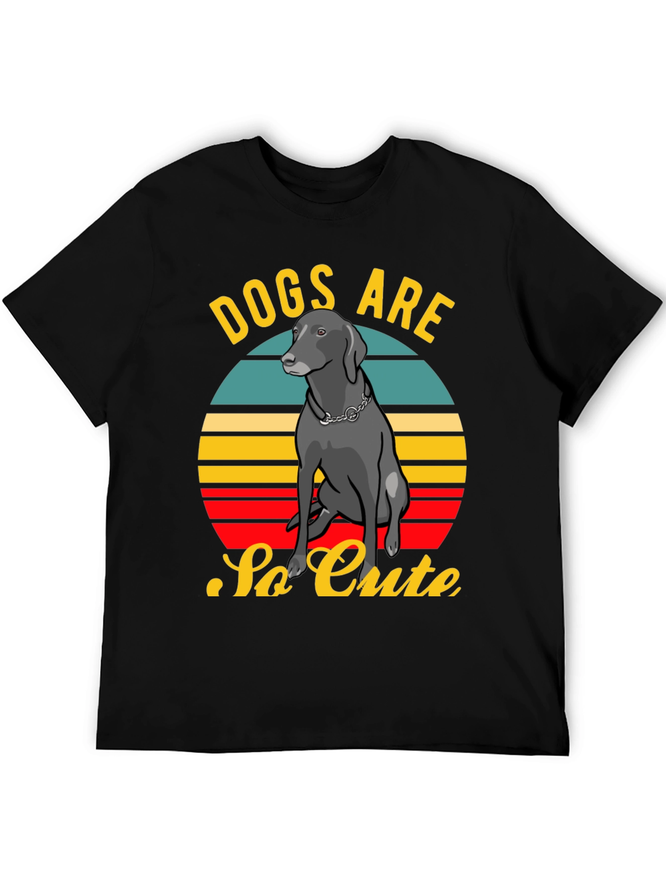 Dogs Are So Cute Retro Style T-Shirt