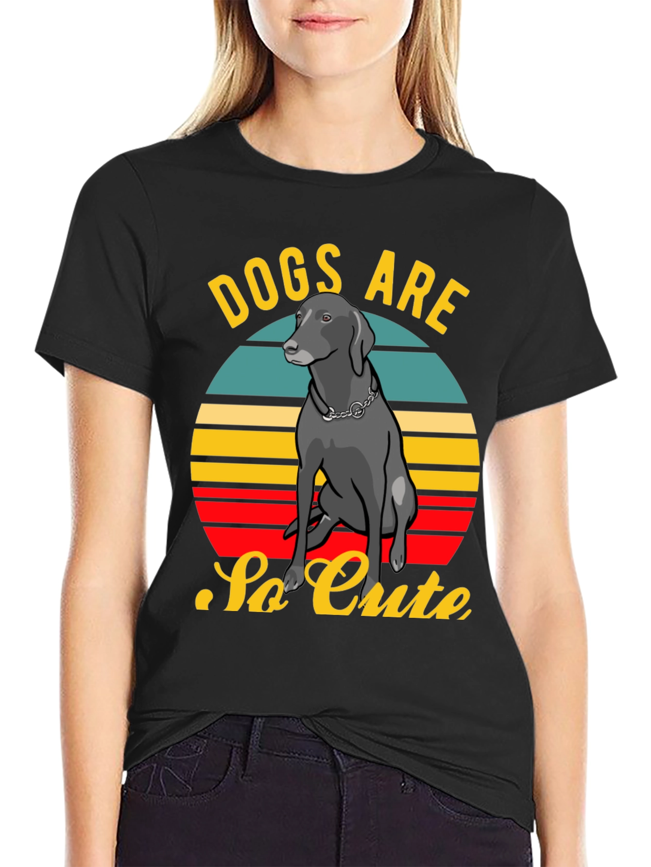 Dogs Are So Cute Retro Style T-Shirt