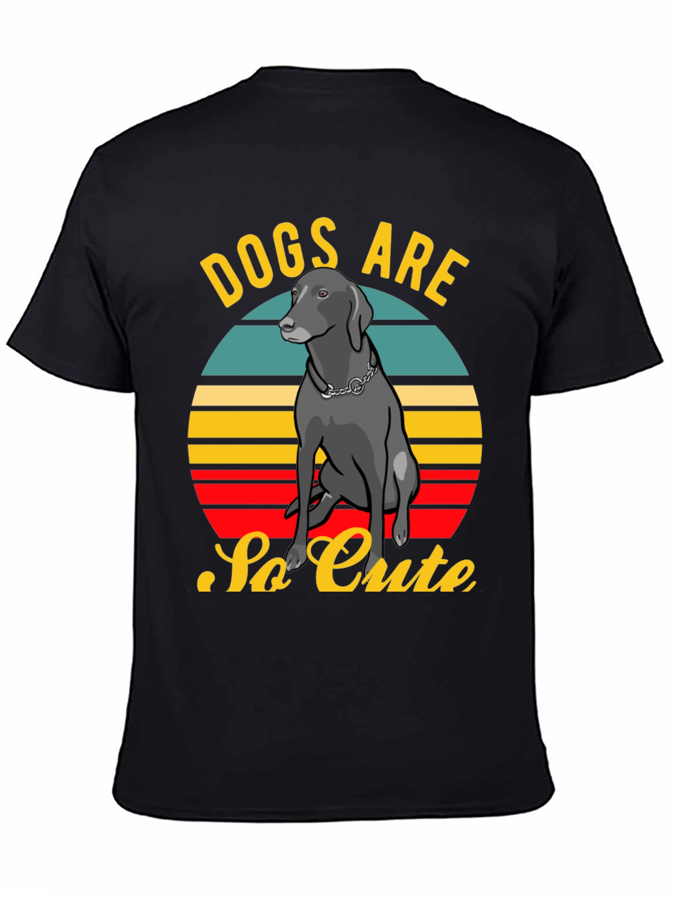 Dogs Are So Cute Retro Style T-Shirt