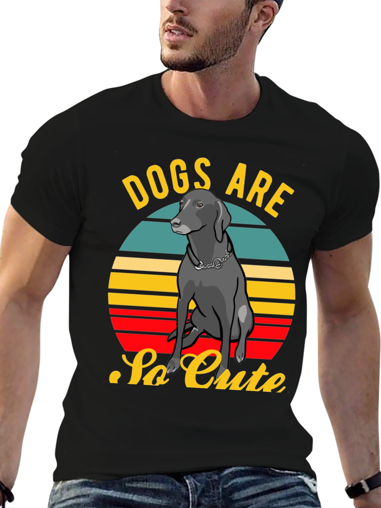 Dogs Are So Cute Retro Style T-Shirt