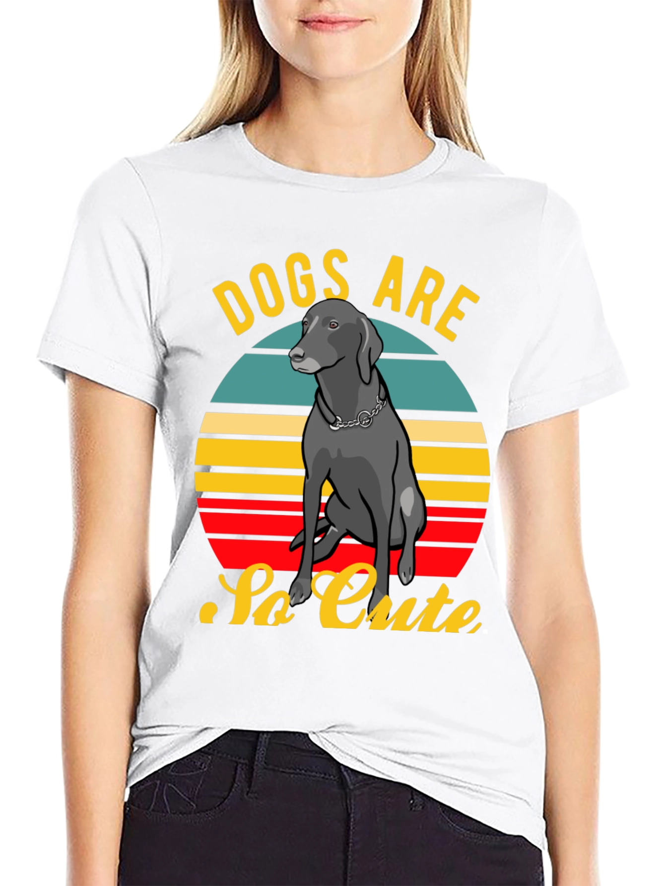 Dogs Are So Cute Retro Style T-Shirt