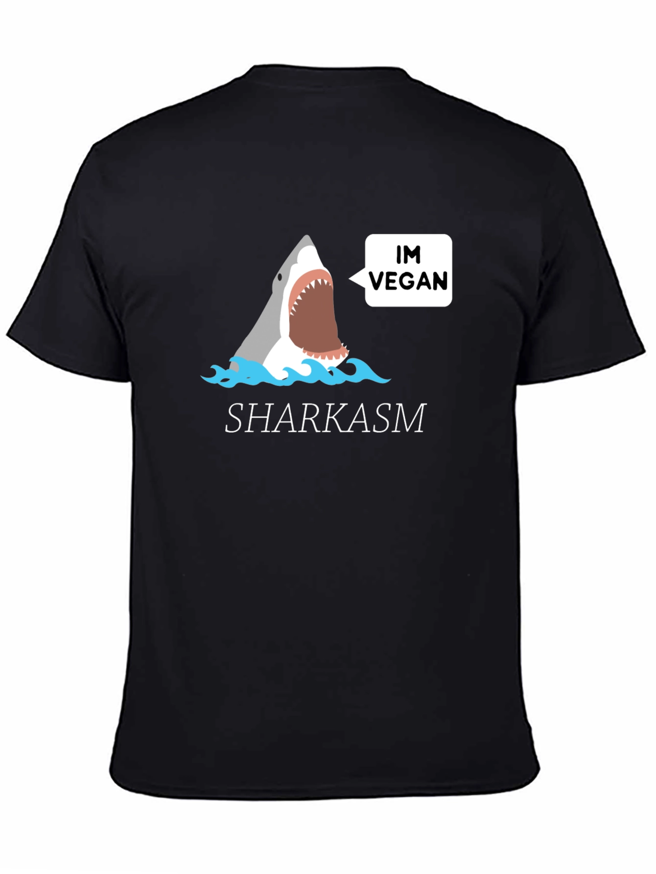 Vegan Shark T-Shirt - Funny Sharkasm Tee