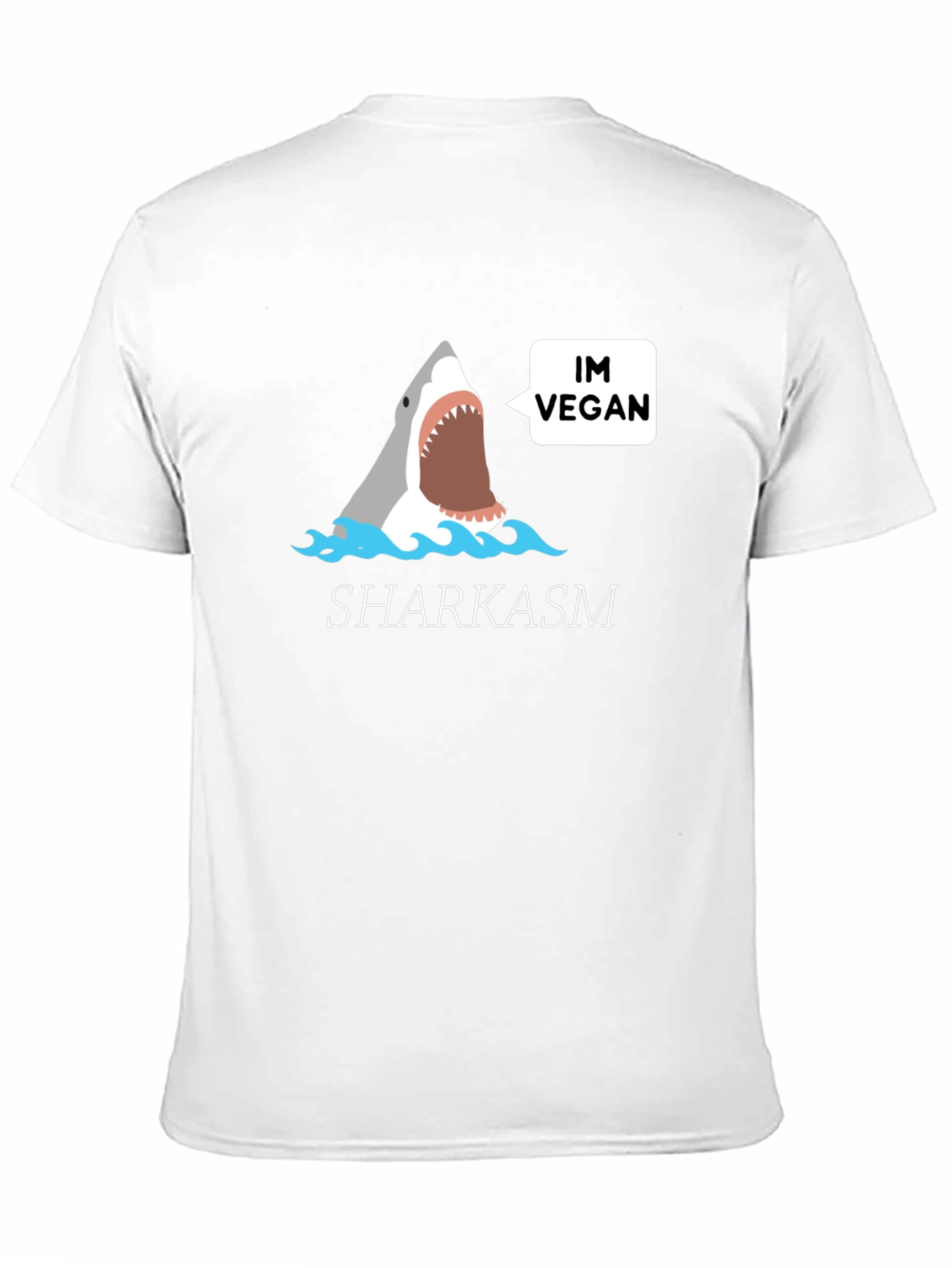 Vegan Shark T-Shirt - Funny Sharkasm Tee