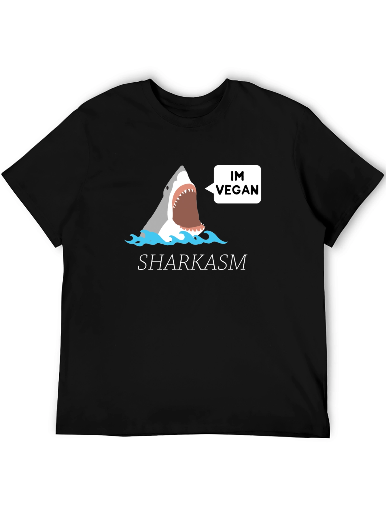 Vegan Shark T-Shirt - Funny Sharkasm Tee