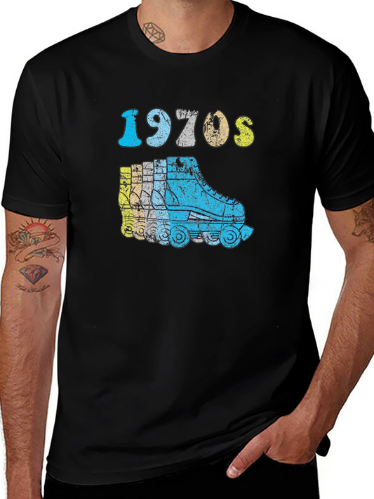 Retro 1970s Roller Skate T-Shirt