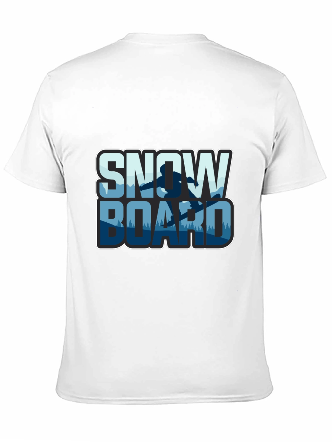 Snowboard T-Shirt - Black Graphic Tee