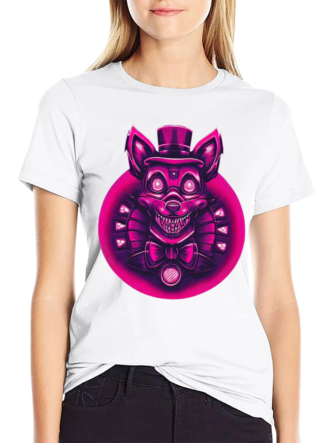FNAF Character Graphic Tee - Black