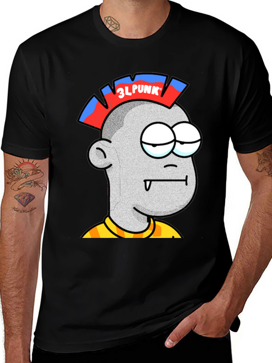 3LPUNK Cartoon Graphic T-Shirt
