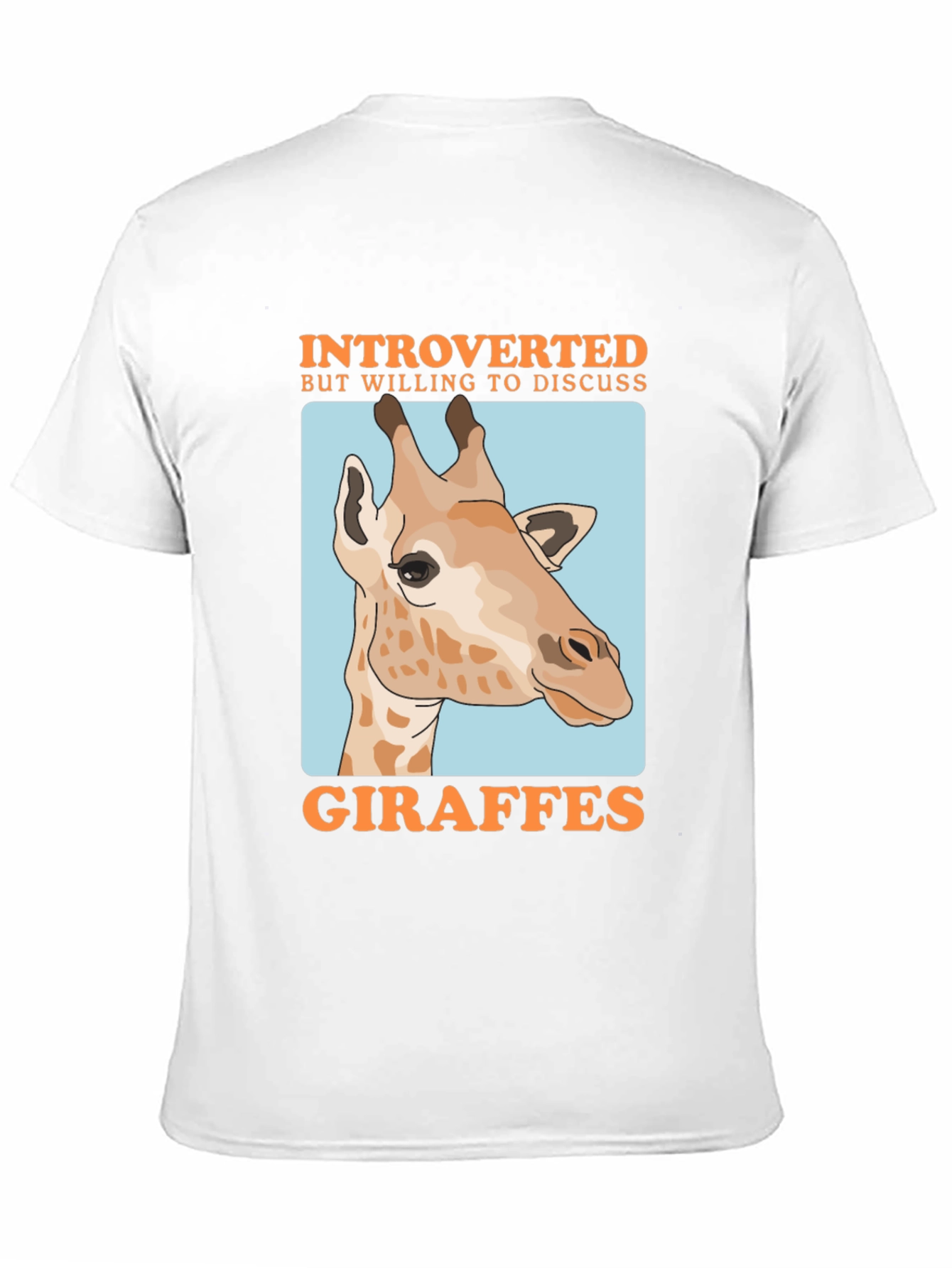 Introverted Giraffe Graphic T-Shirt