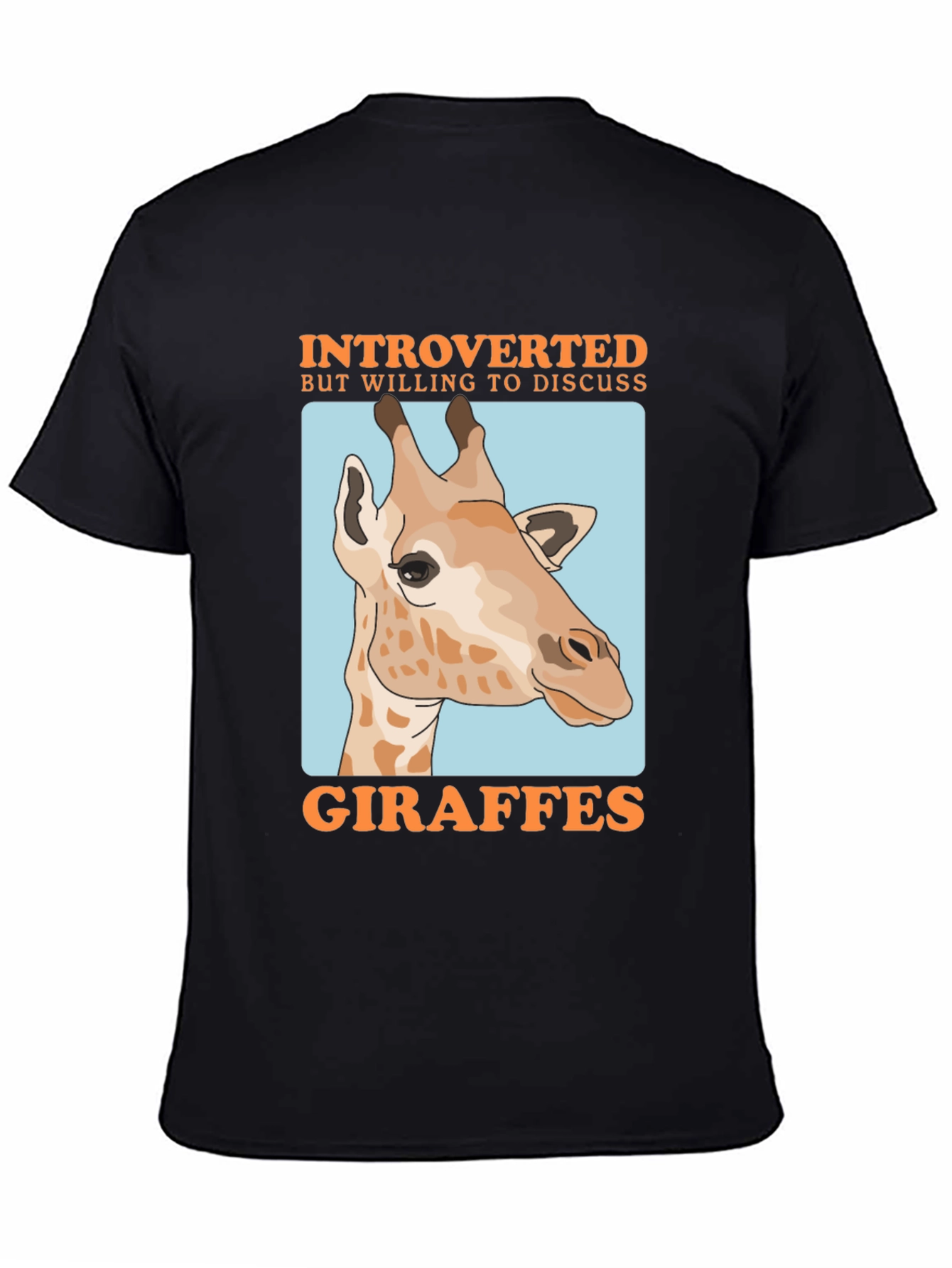 Introverted Giraffe Graphic T-Shirt
