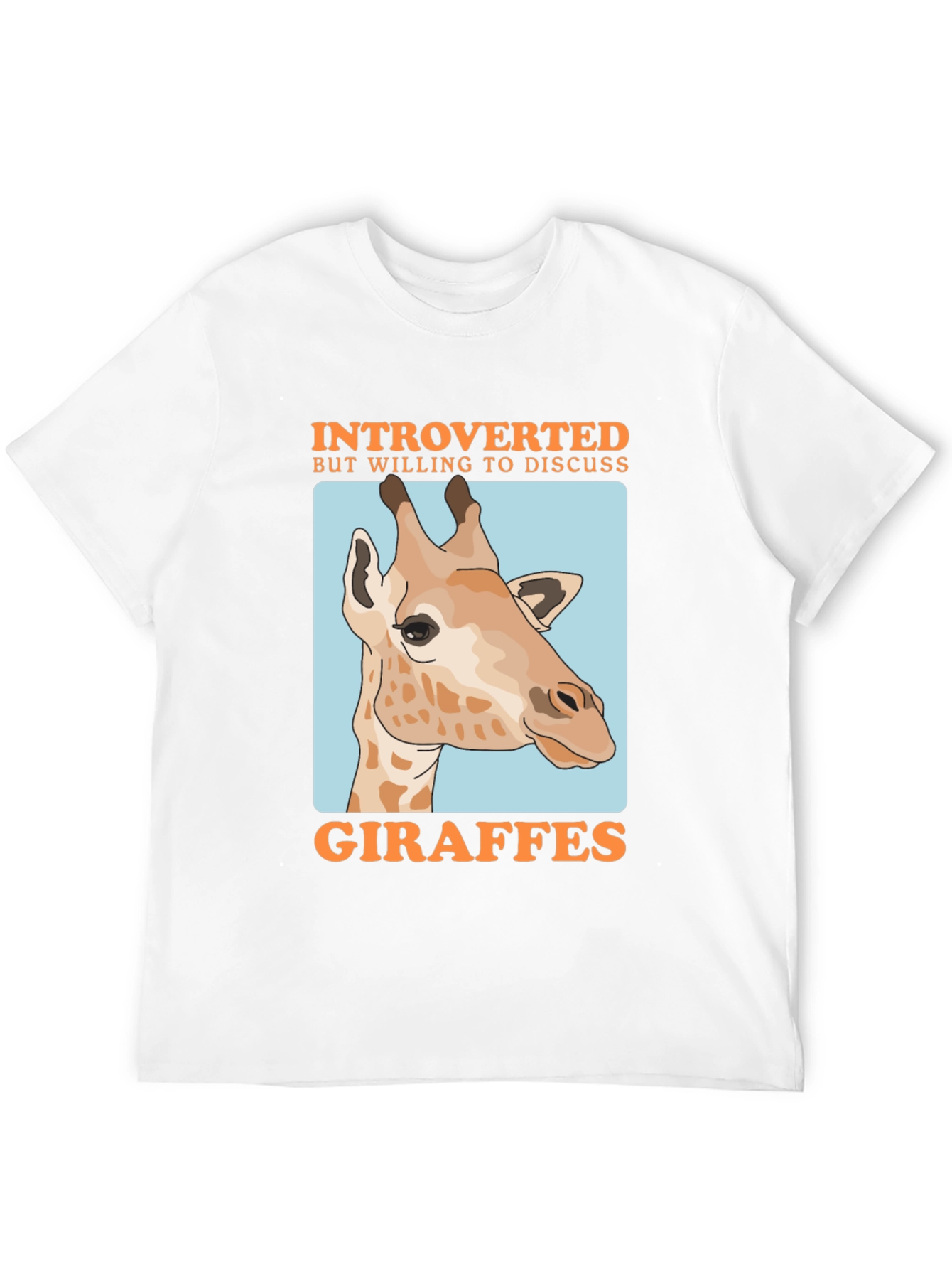 Introverted Giraffe Graphic T-Shirt