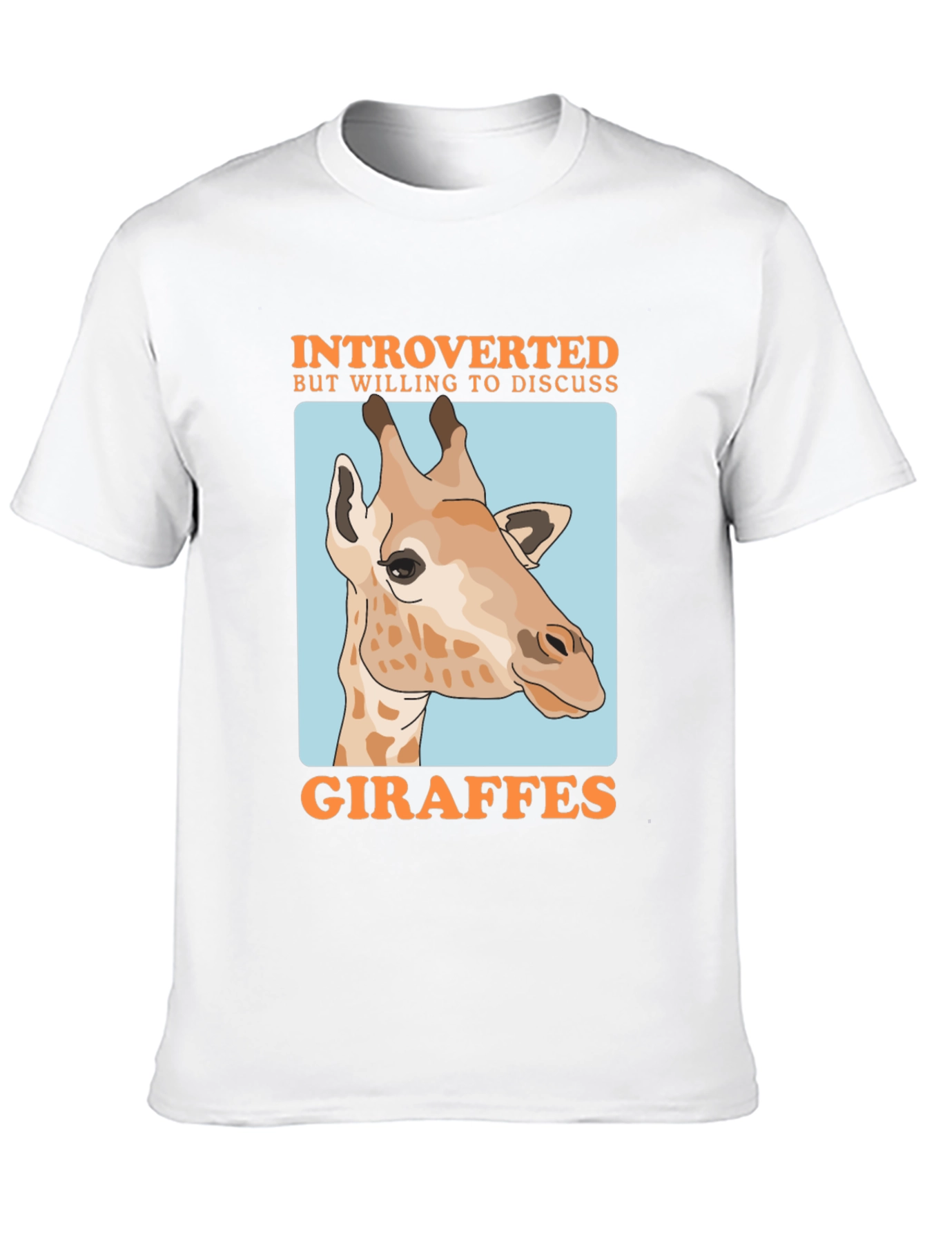 Introverted Giraffe Graphic T-Shirt