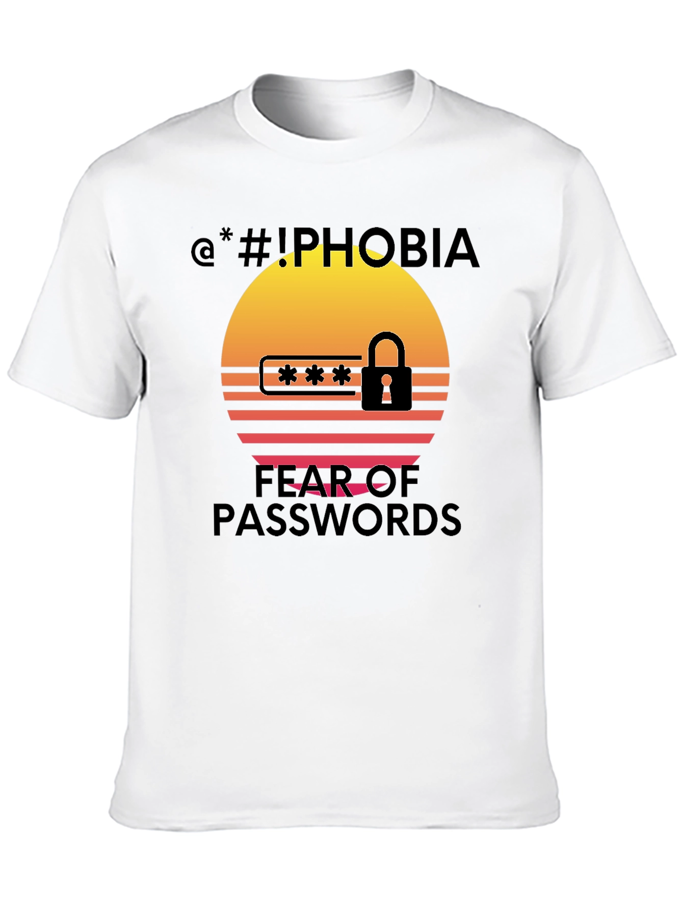 Iphobia Fear of Passwords Graphic Tee