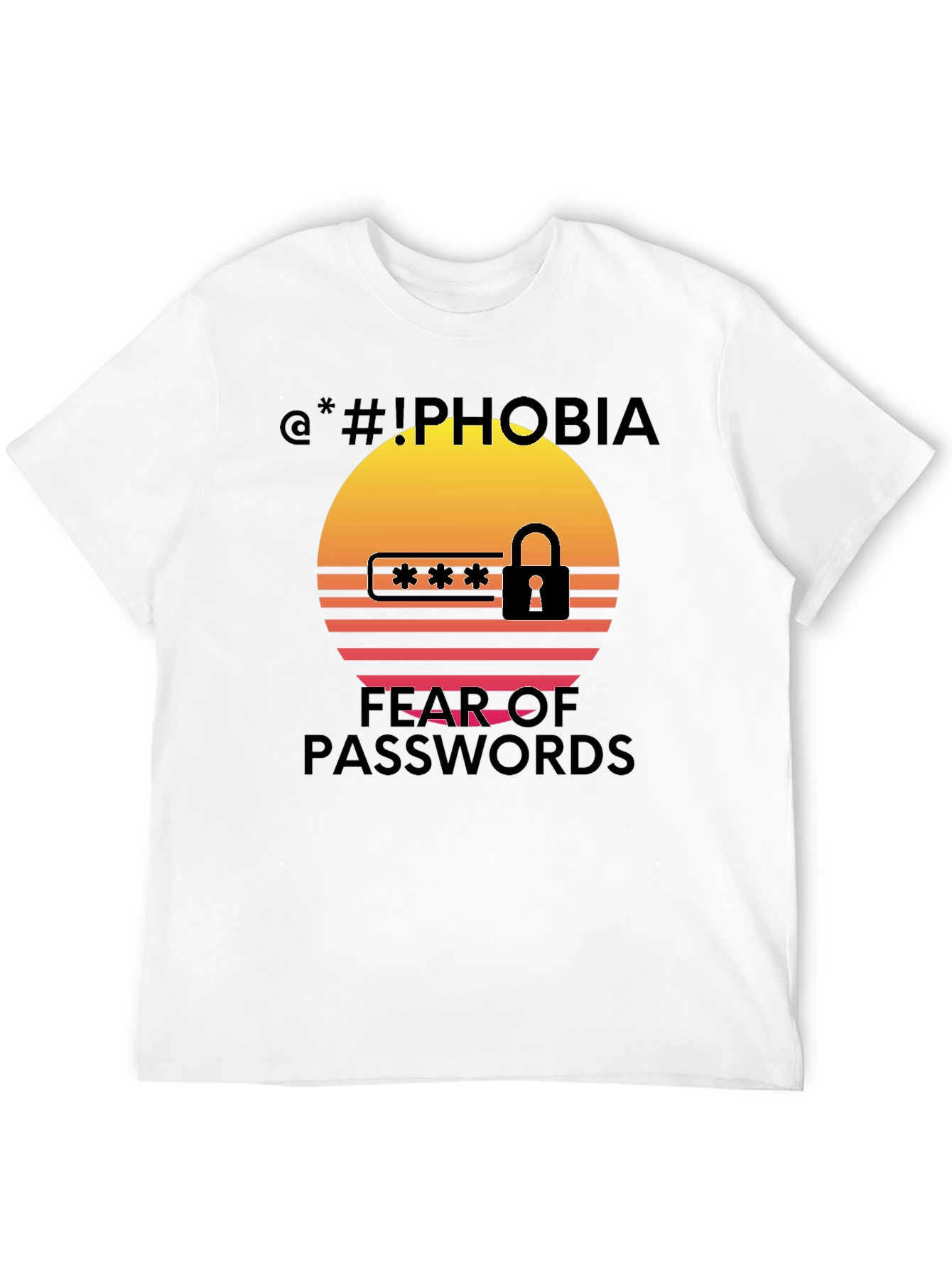 Iphobia Fear of Passwords Graphic Tee