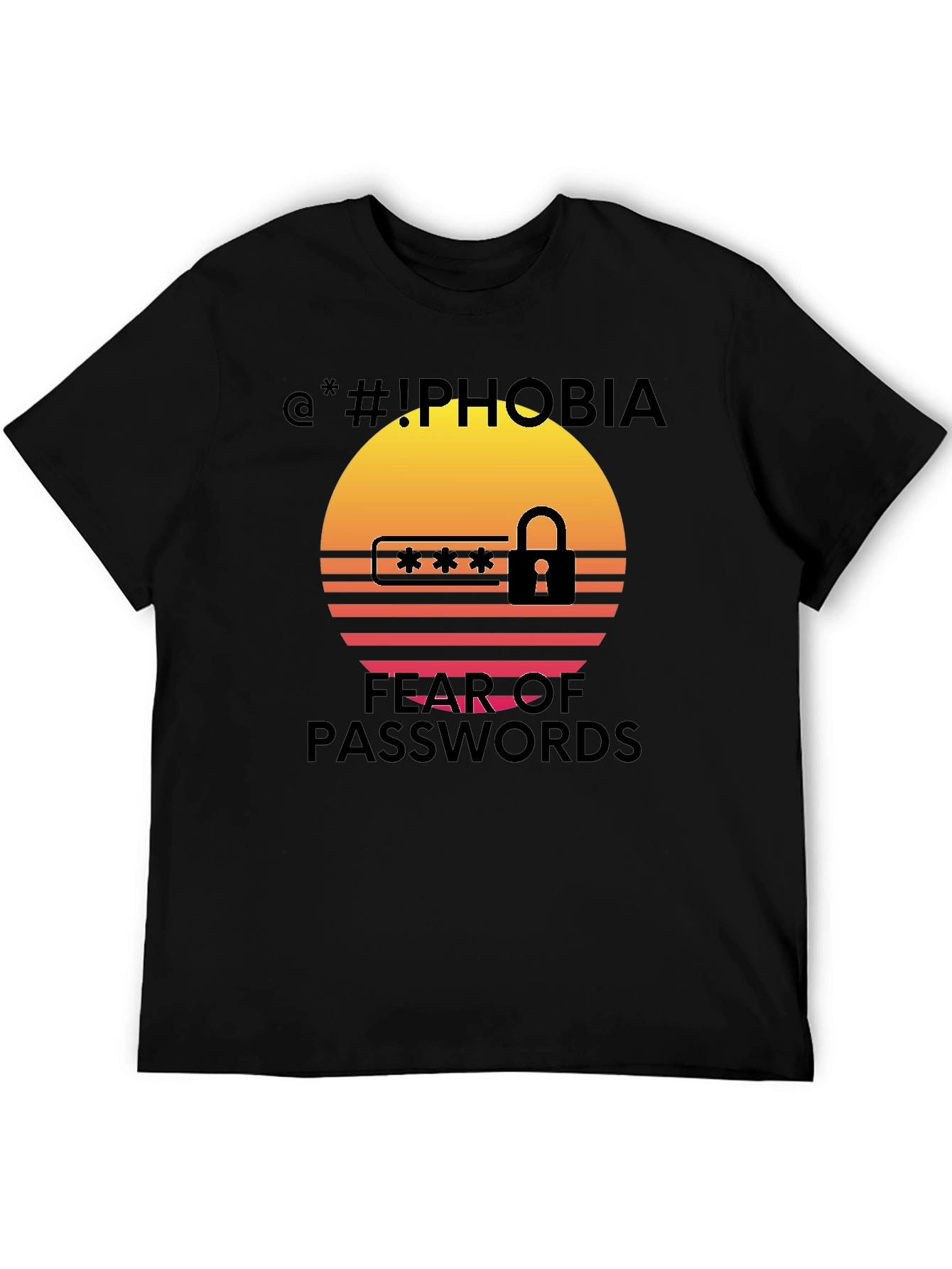 Iphobia Fear of Passwords Graphic Tee