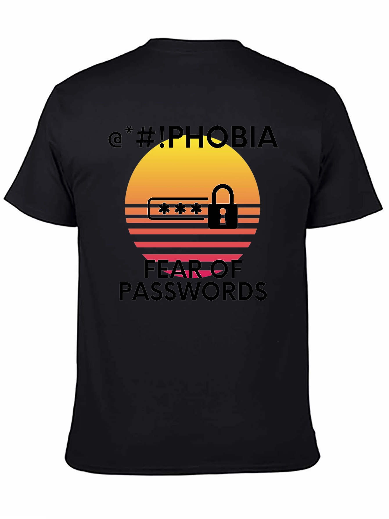 Iphobia Fear of Passwords Graphic Tee