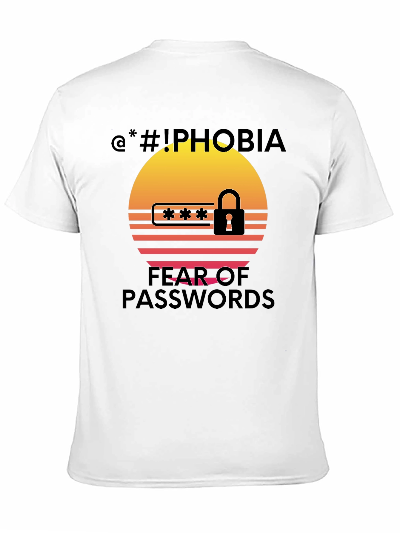 Iphobia Fear of Passwords Graphic Tee