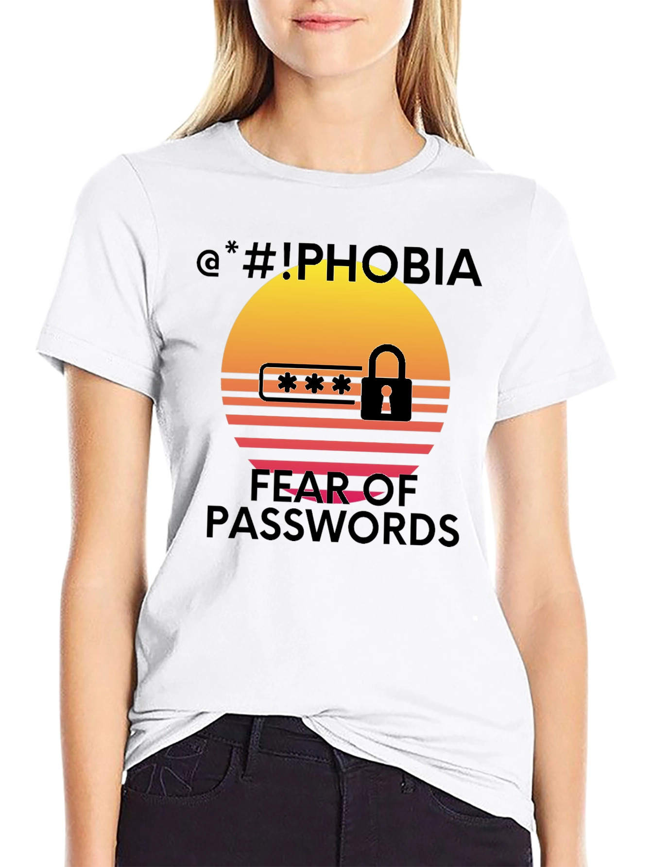 Iphobia Fear of Passwords Graphic Tee