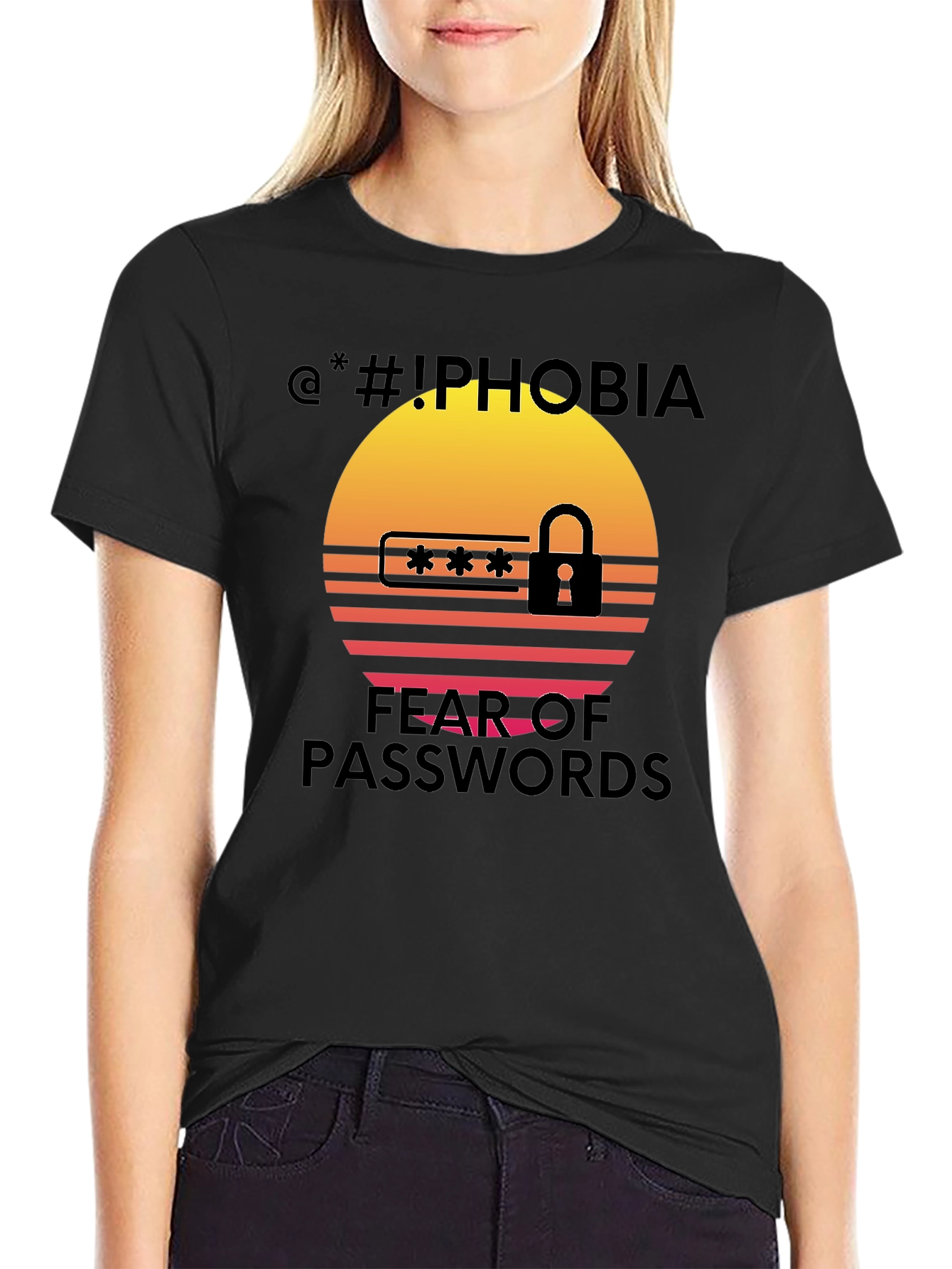 Iphobia Fear of Passwords Graphic Tee