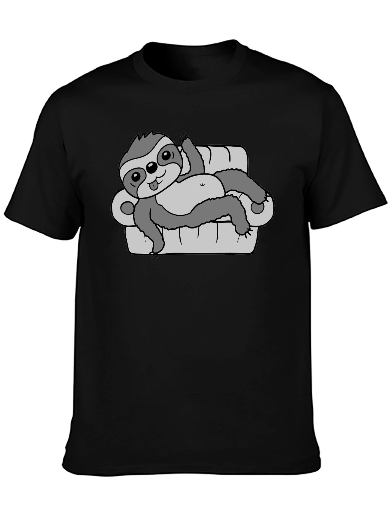 Lazy Sloth Couch Potato T-Shirt - Relaxed Fit