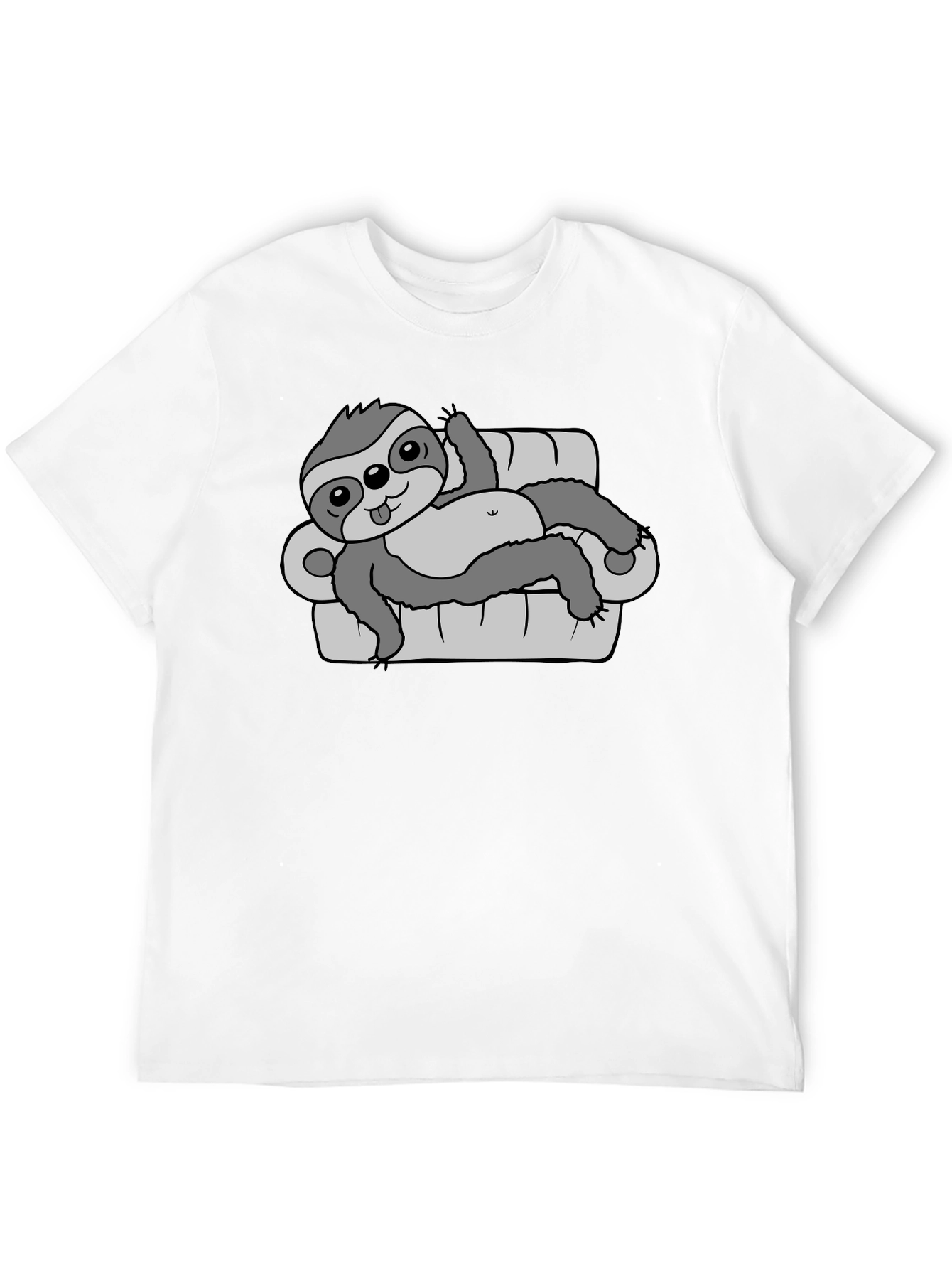 Lazy Sloth Couch Potato T-Shirt - Relaxed Fit