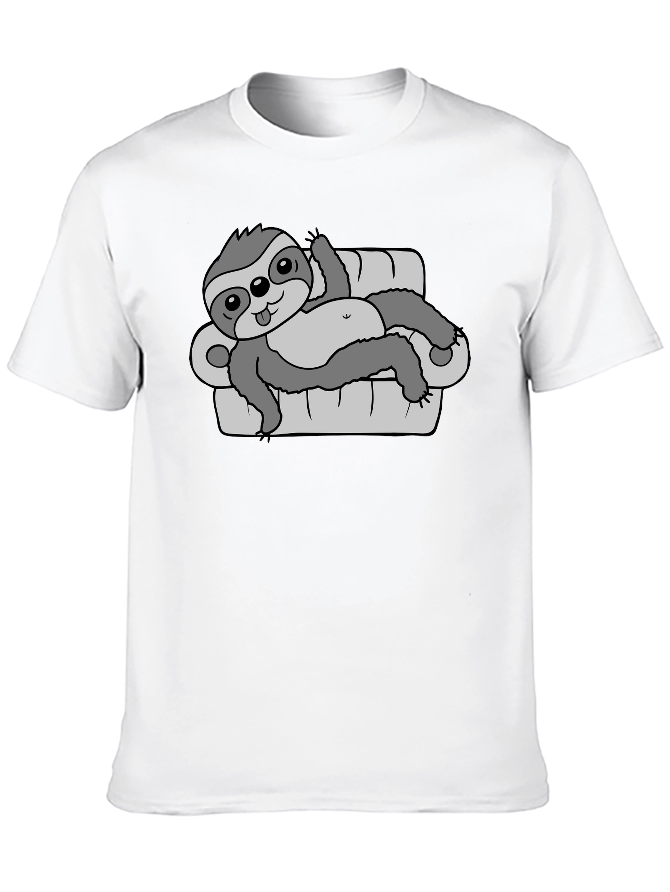 Lazy Sloth Couch Potato T-Shirt - Relaxed Fit