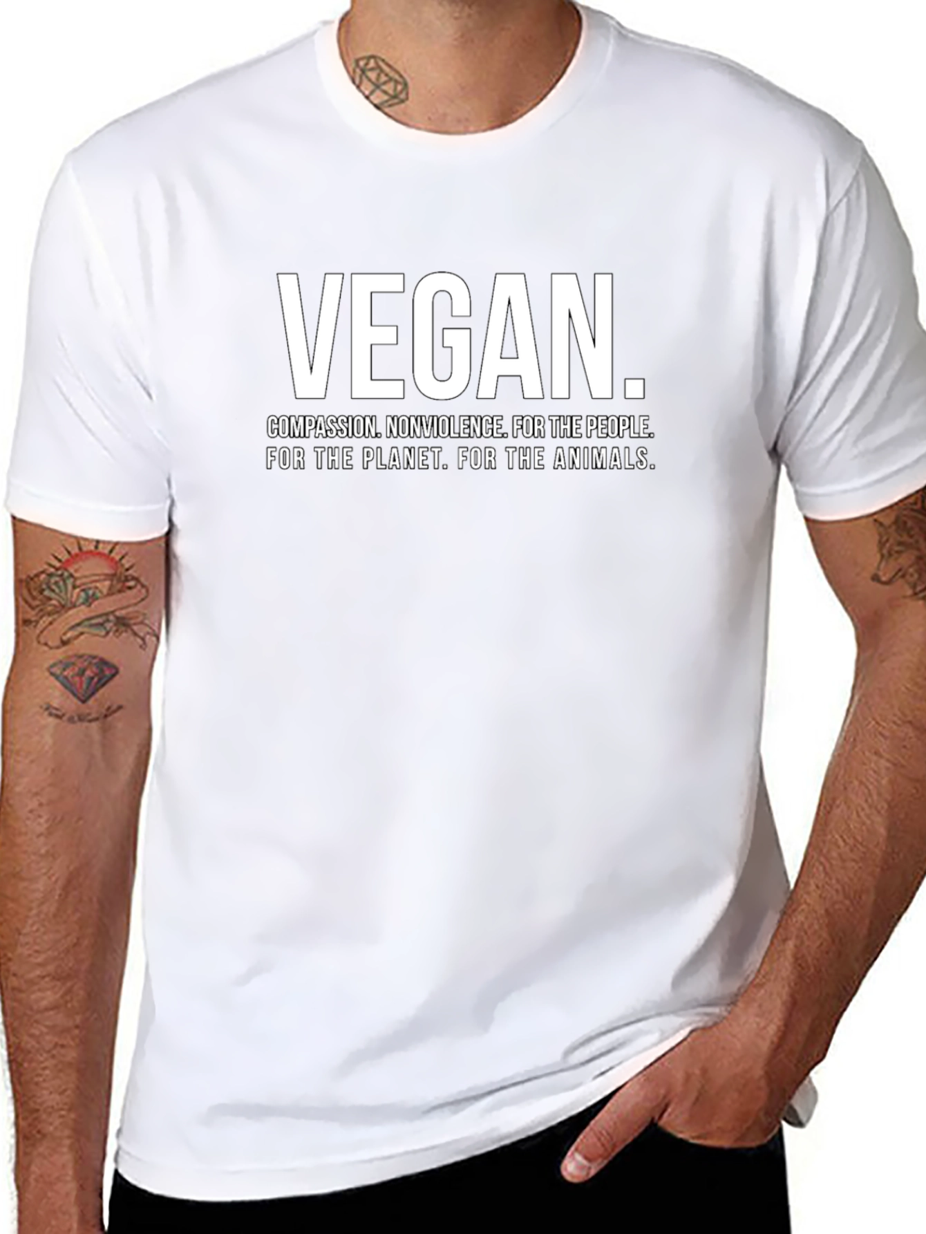 Vegan T-Shirt - Compassion Nonviolence