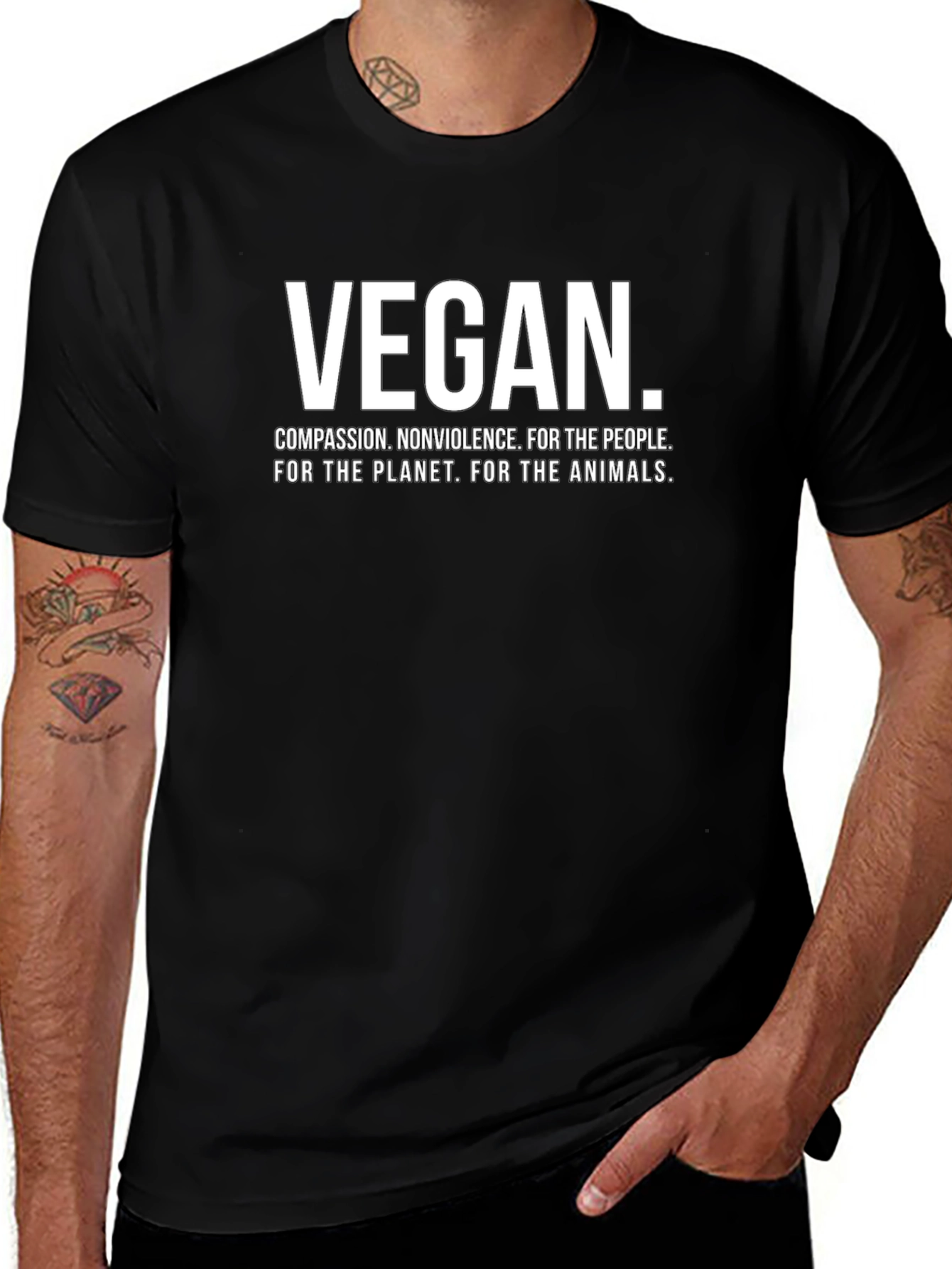 Vegan T-Shirt - Compassion Nonviolence