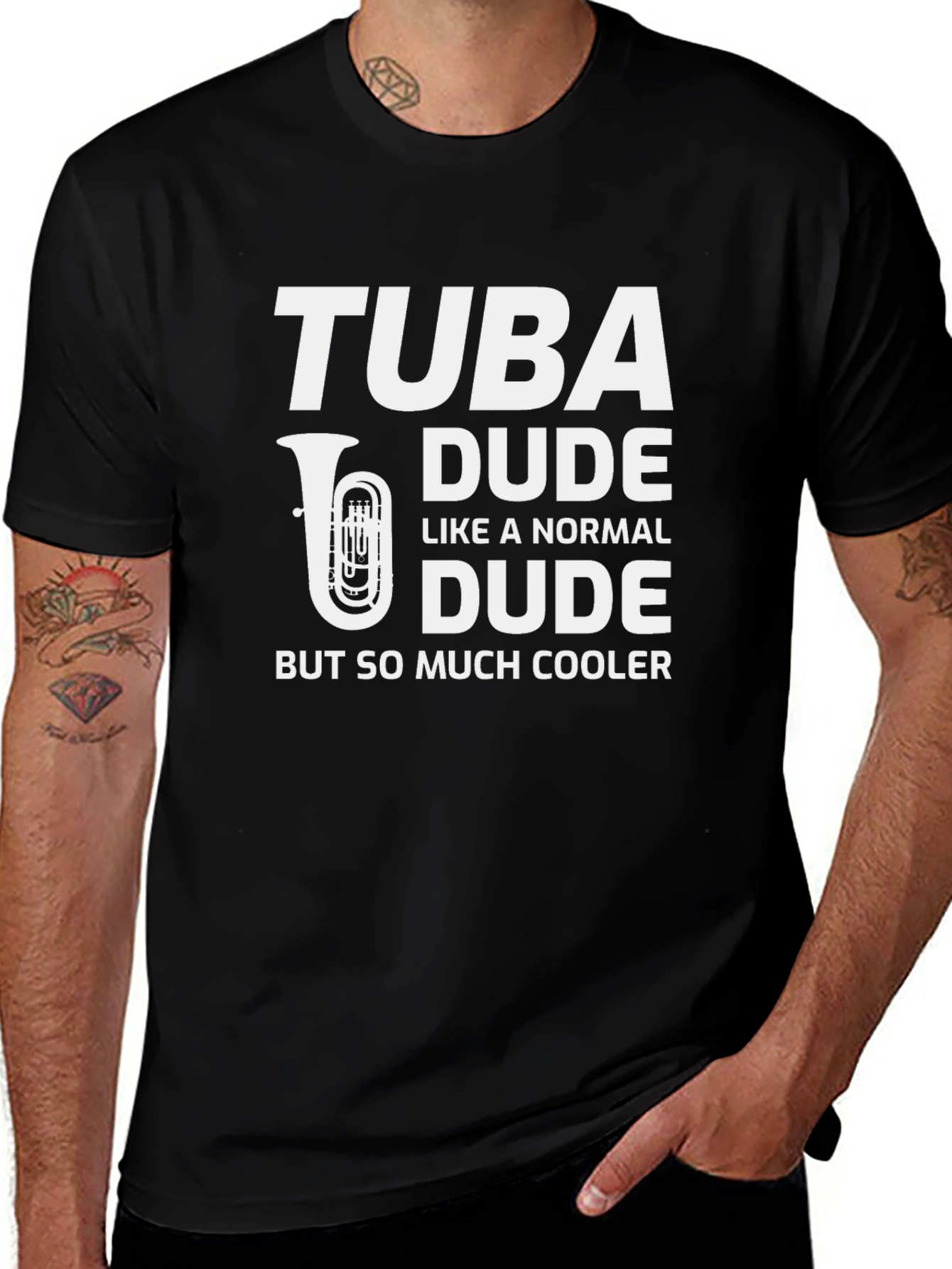 Tuba Dude T-Shirt - Musician Humor Tee