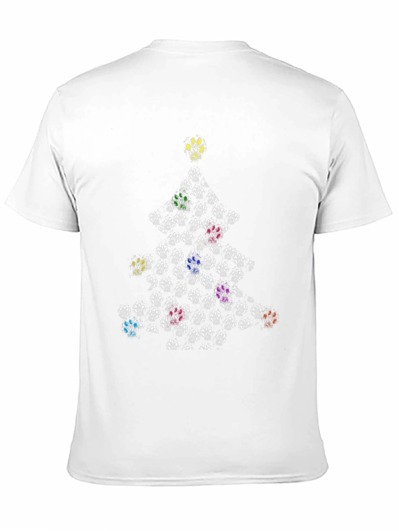 Paw Print Christmas Tree T-Shirt