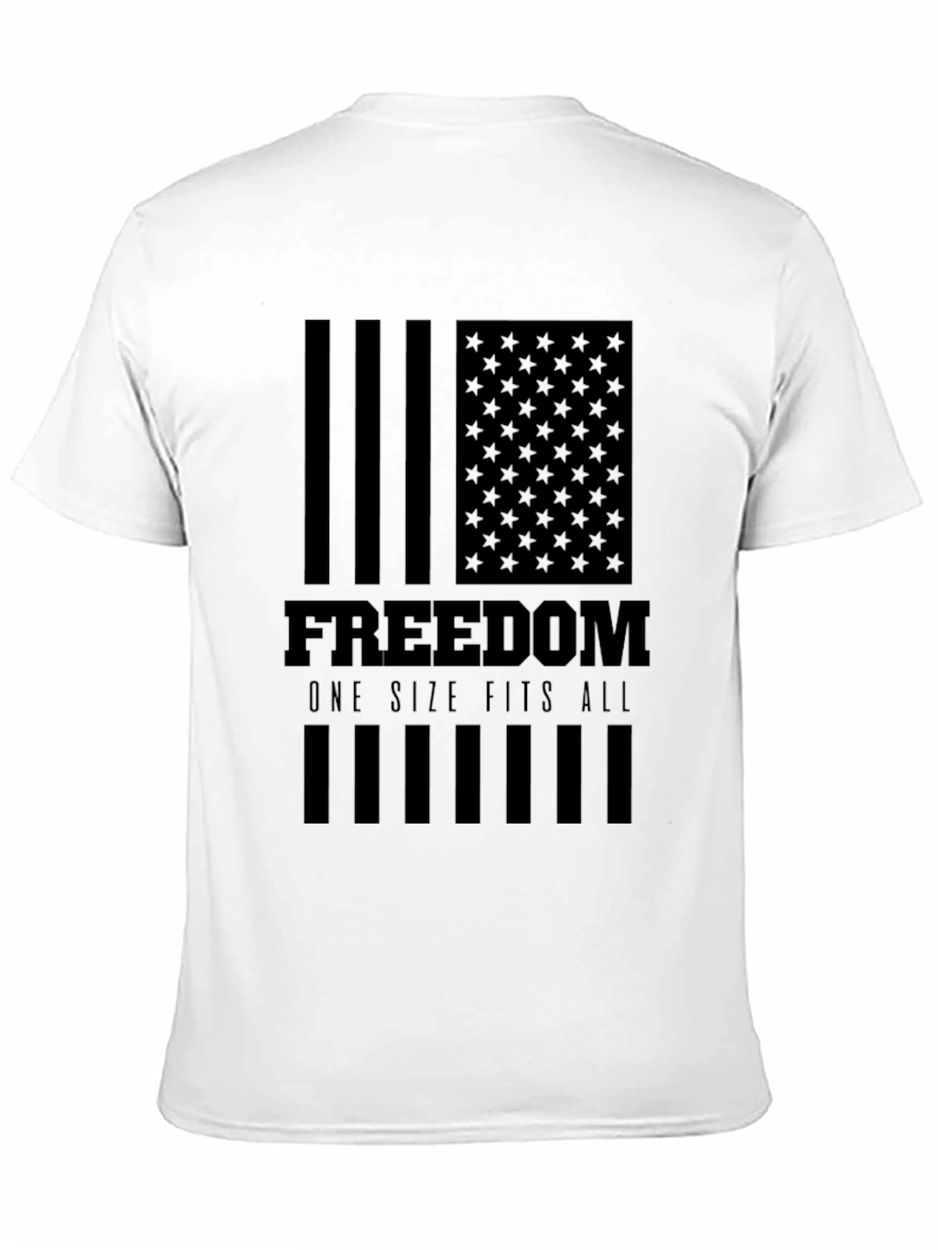 Freedom American Flag Graphic T-Shirt