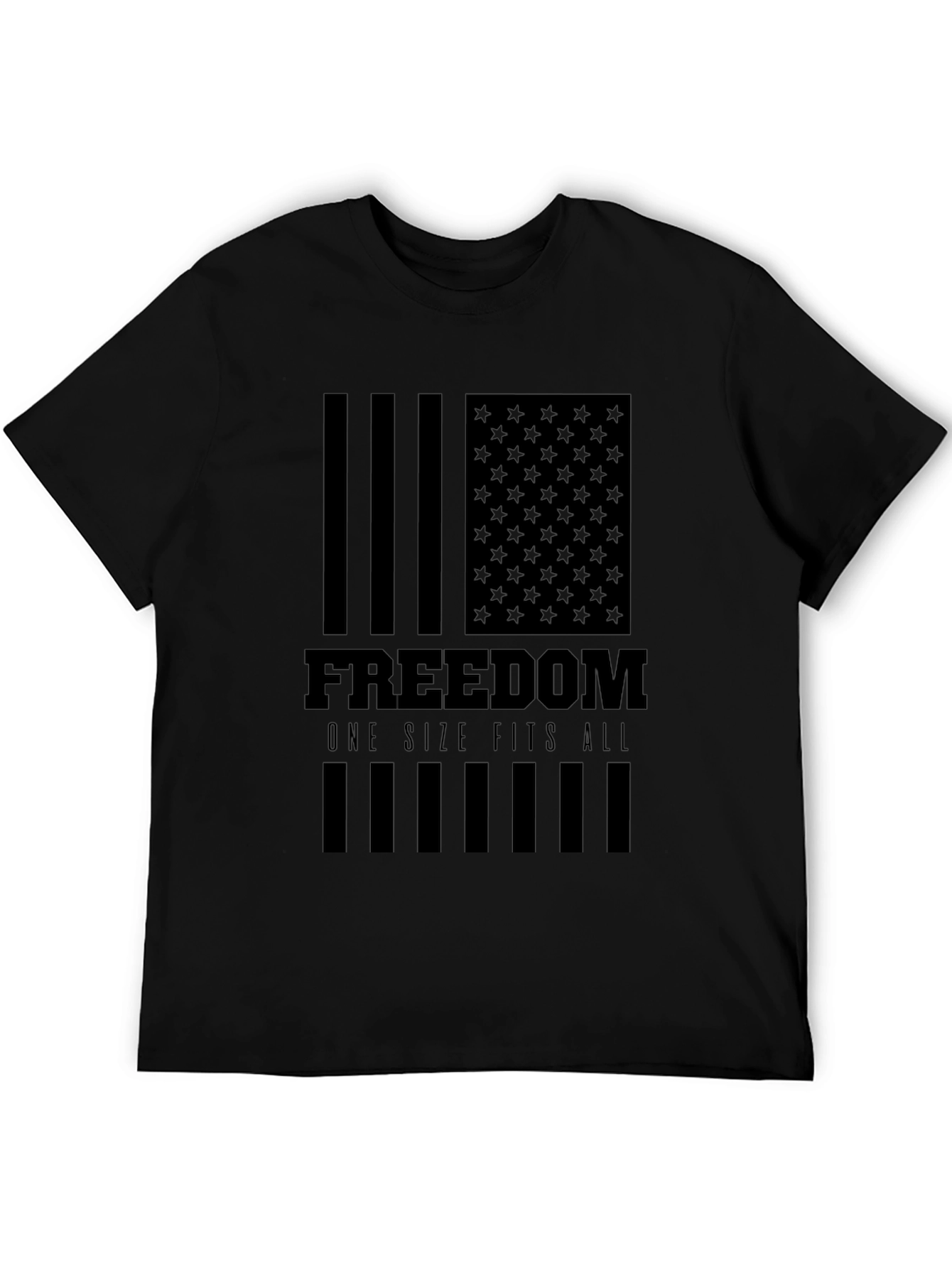 Freedom American Flag Graphic T-Shirt