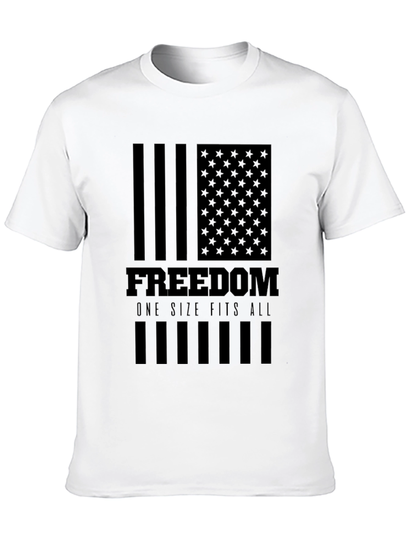 Freedom American Flag Graphic T-Shirt