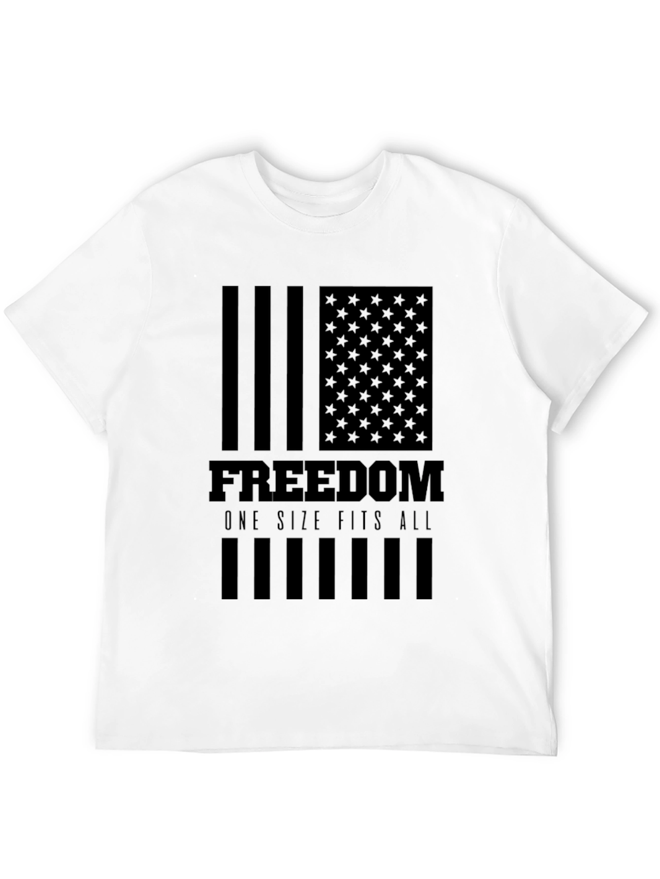 Freedom American Flag Graphic T-Shirt