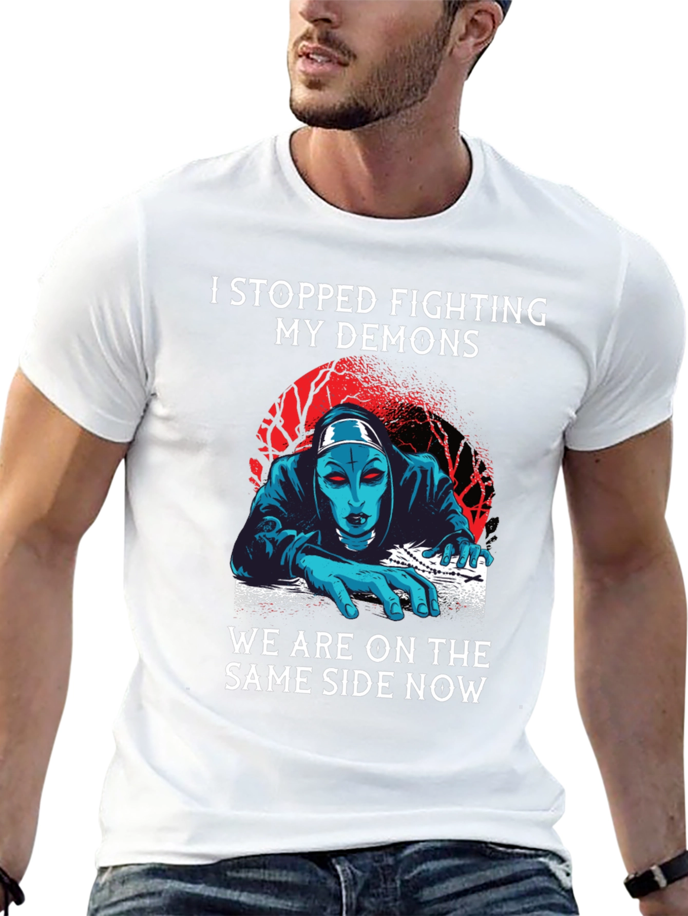I Stopped Fighting My Demons Graphic Tee