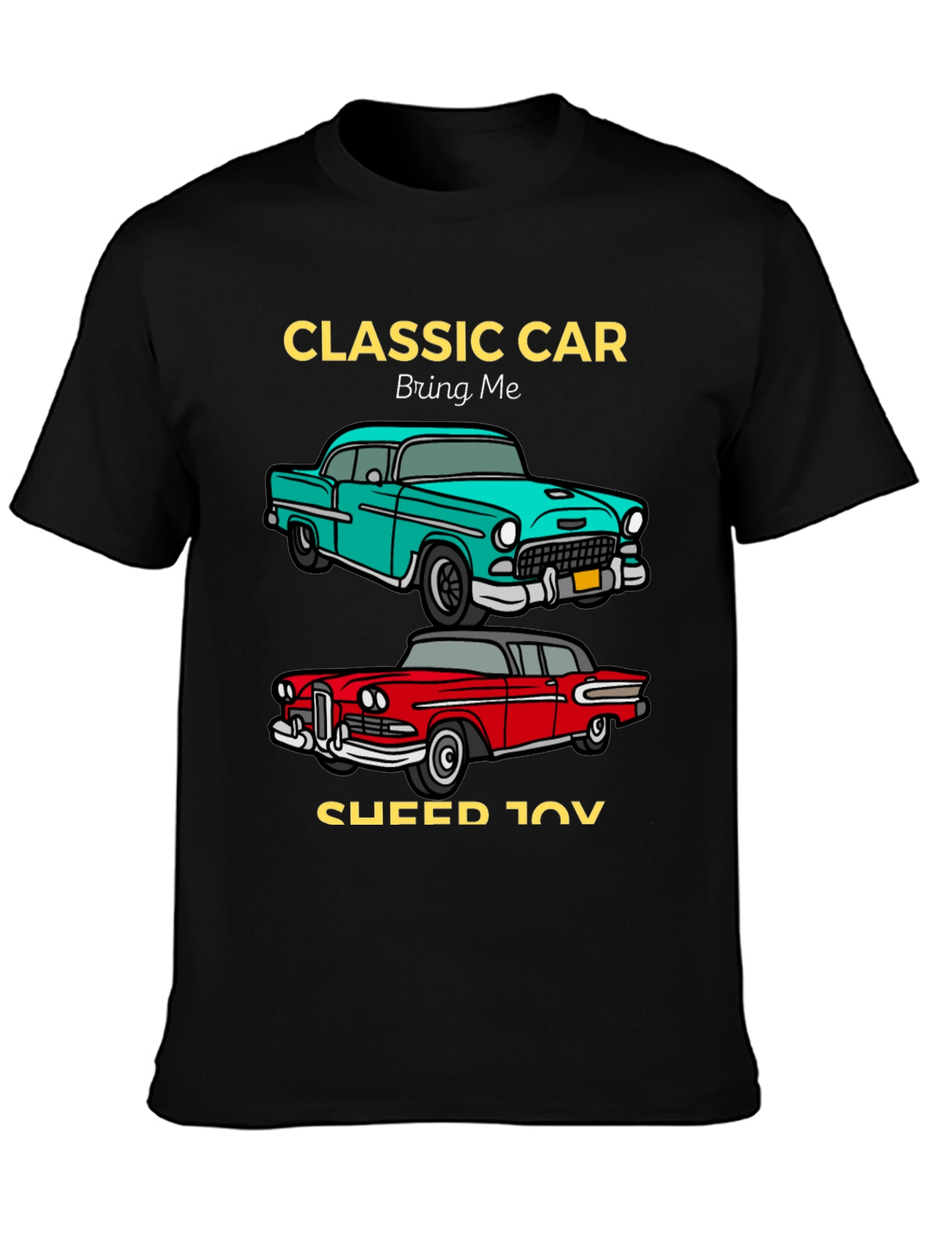Classic Car Graphic Tee - Retro Automotive Design