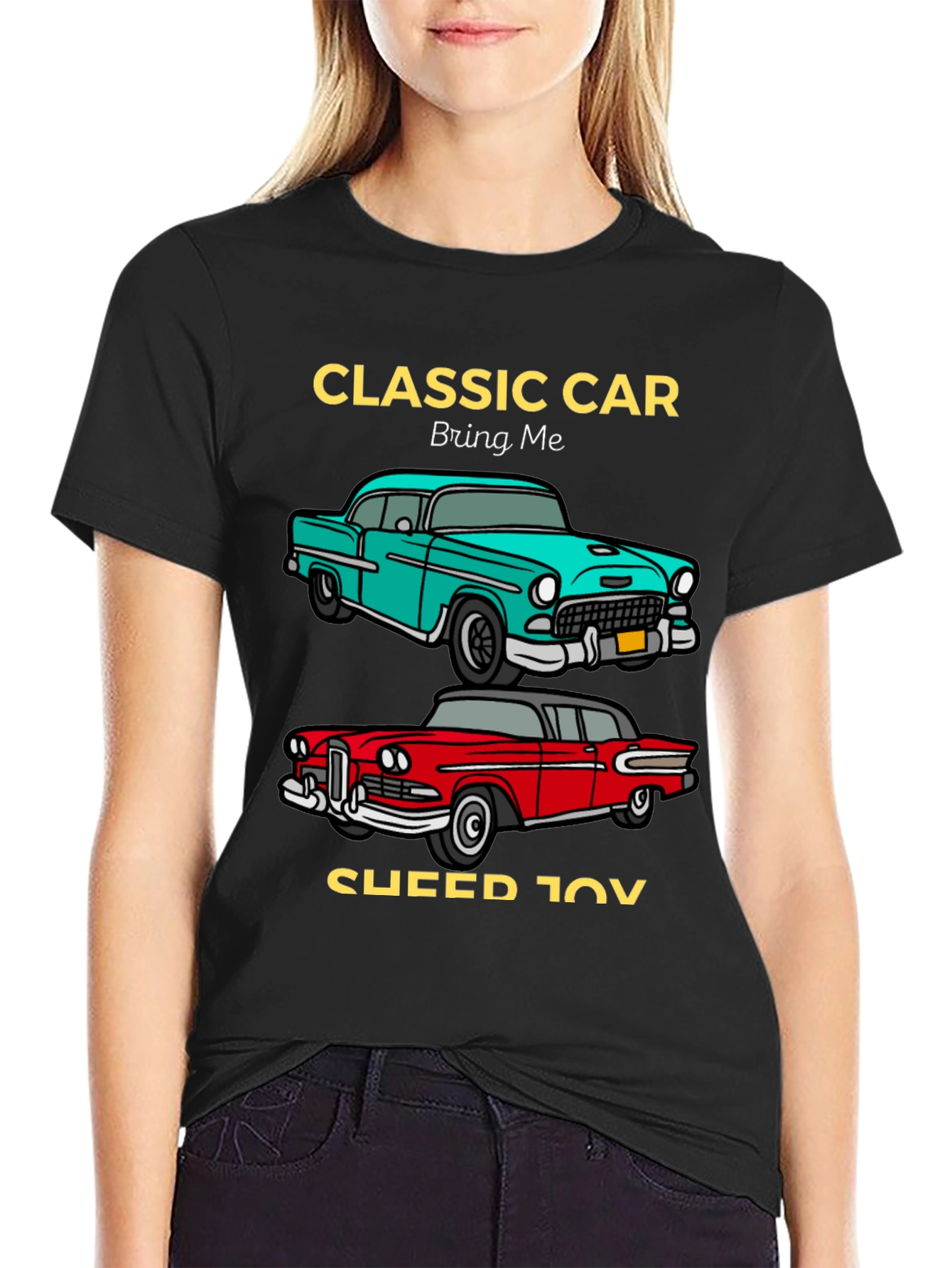 Classic Car Graphic Tee - Retro Automotive Design